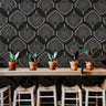 1 Panels of 24in (2ft) x 120in (10ft) Art Deco Modern DISCOUNTED Peel and Stick Wallpaper 1170 - James And Colors