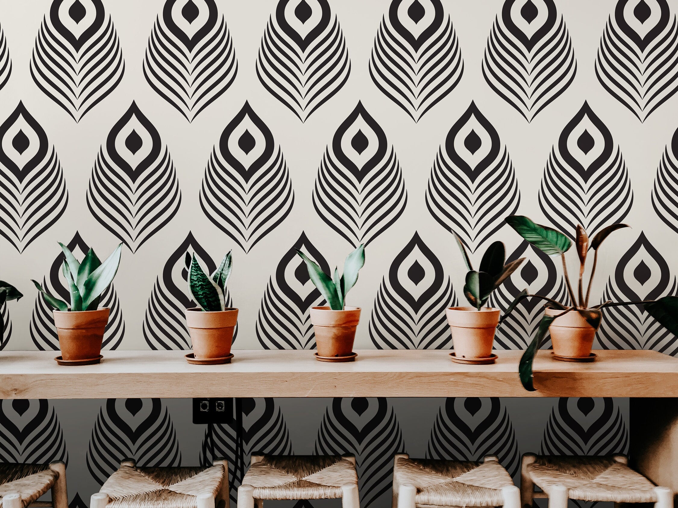 Removable Wallpaper Black Modern Minimal Wallpaper | Peel And Stick Wallpaper | Adhesive Wallpaper | Wallpaper Peel Stick Wall Mural 1162 - James And Colors
