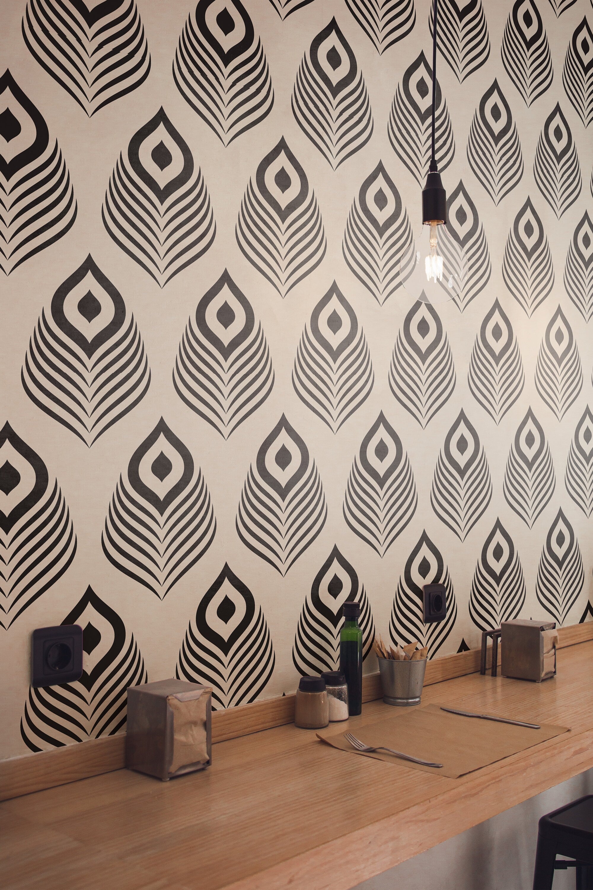 Removable Wallpaper Black Modern Minimal Wallpaper | Peel And Stick Wallpaper | Adhesive Wallpaper | Wallpaper Peel Stick Wall Mural 1162 - James And Colors