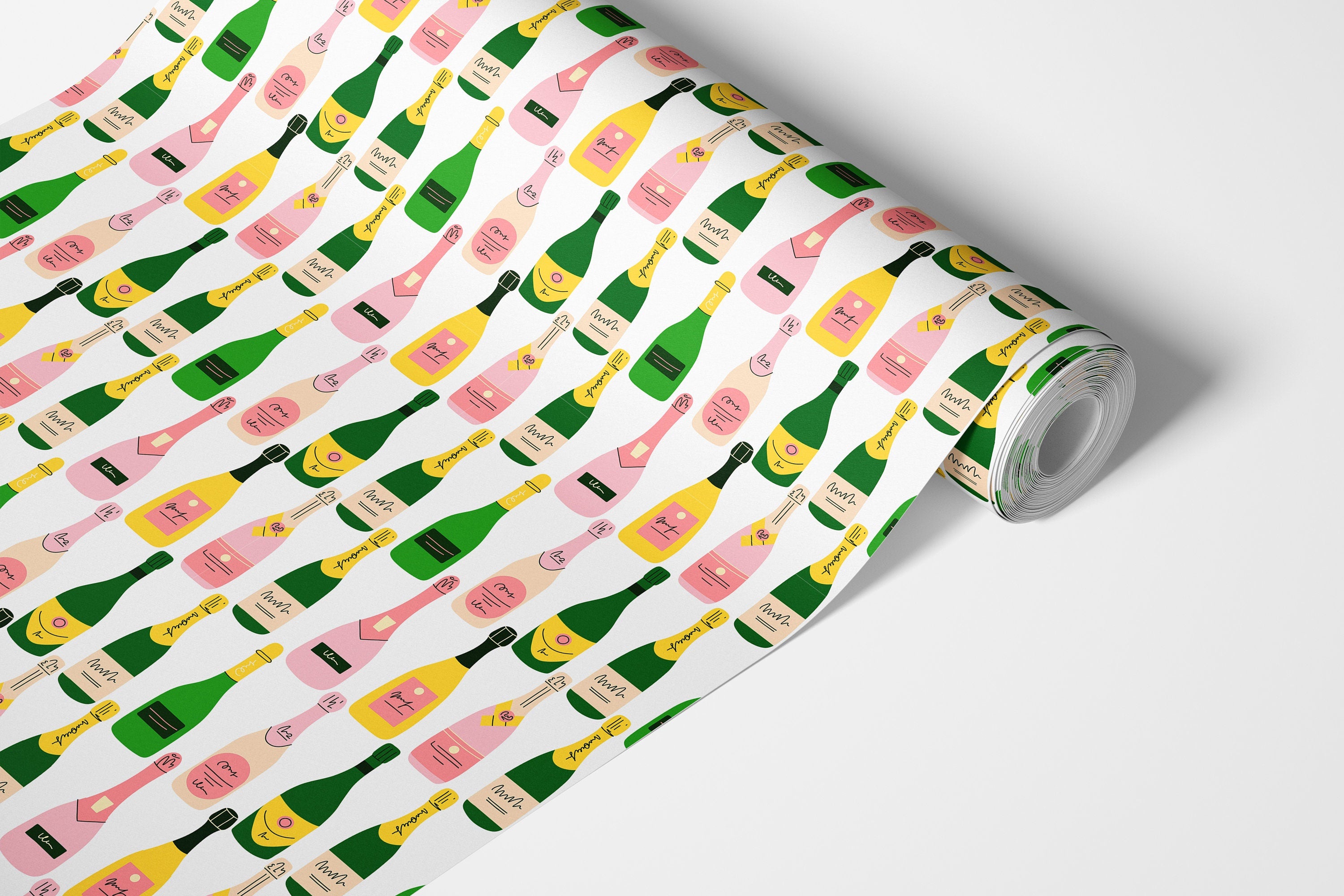 Champagne Cute Kitchen Bathroom Bar Contact Paper | Removable Peel and Stick Paper | Shelf Liner | Drawer Liner | Peel Stick Paper 1792 - James And Colors
