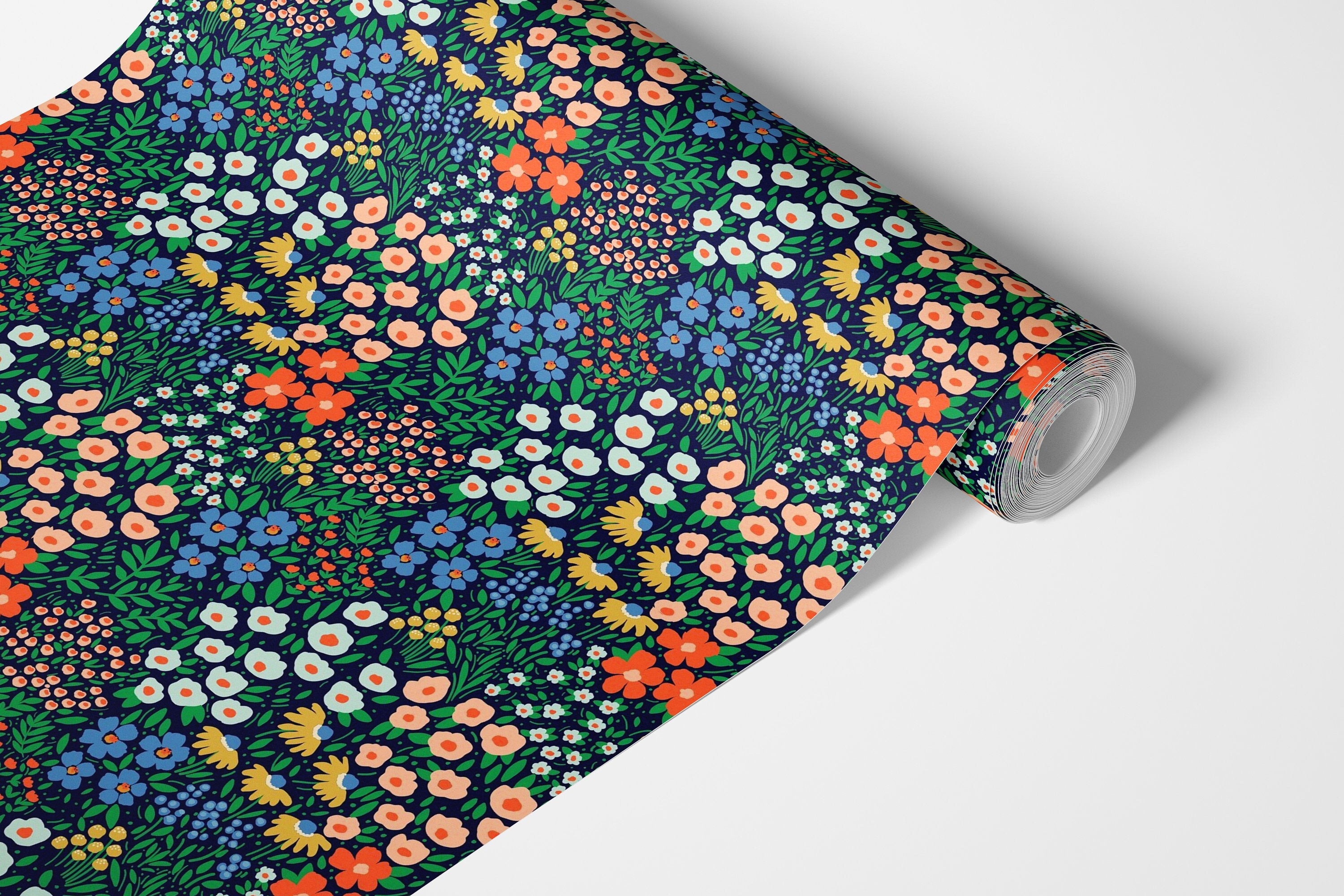 Botanical Twilight | Moody Floral Removable Contact Paper for Shelves, Cabinets, Walls, DIY Home Decor 1766