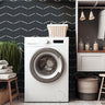 Wallpaper Peel and Stick Wallpaper Navy White Minimalist Boho Chevron Removable Wallpaper Wall Decor Home Decor Wall Art Room Decor 1278 - James And Colors