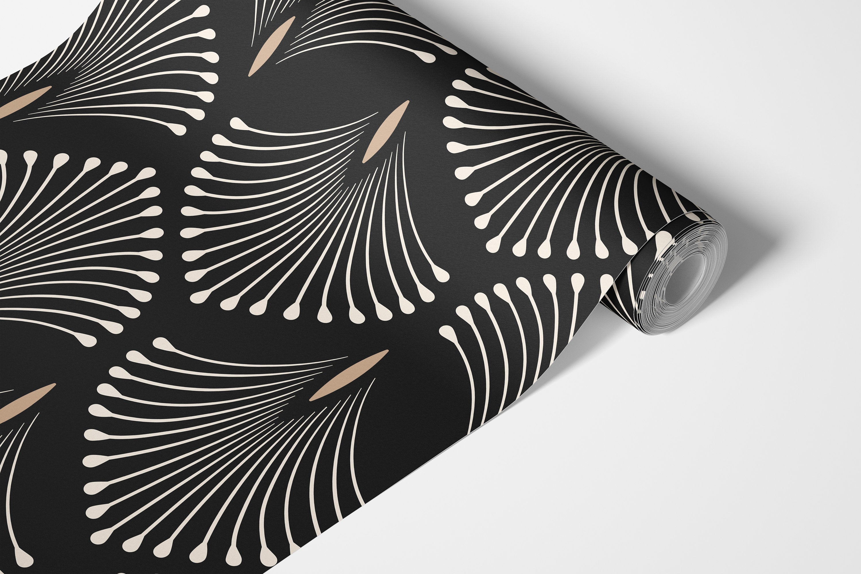 Echo Elegance | Bold Deco Removable Wallpaper for Kitchen, Bedroom, Doors, Walls, DIY Home Decor 1170a - James And Colors