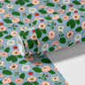langley flora contact paper with colorful floral pattern on blue background