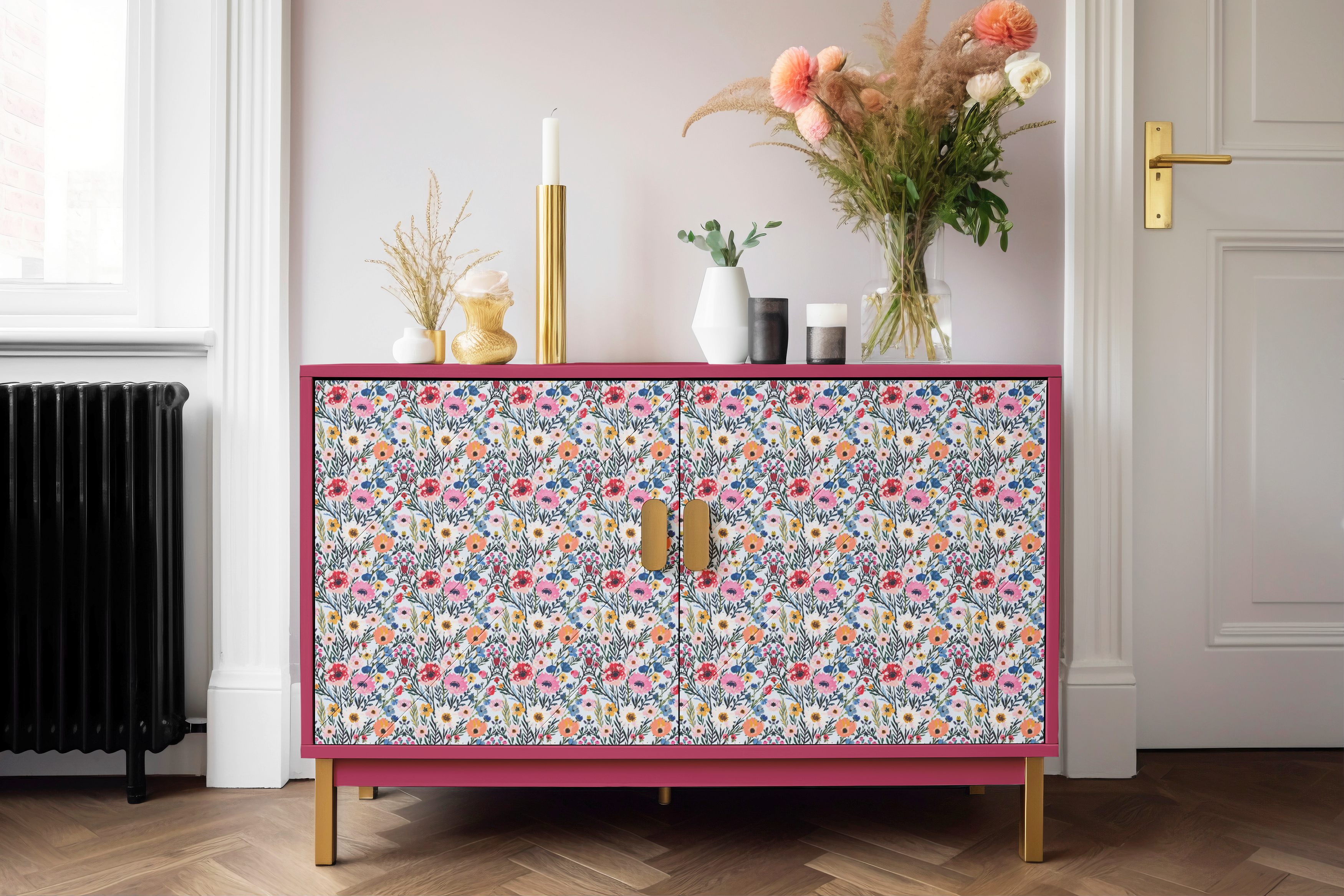 Spring Splash – 1960 Bright Floral Contact Paper