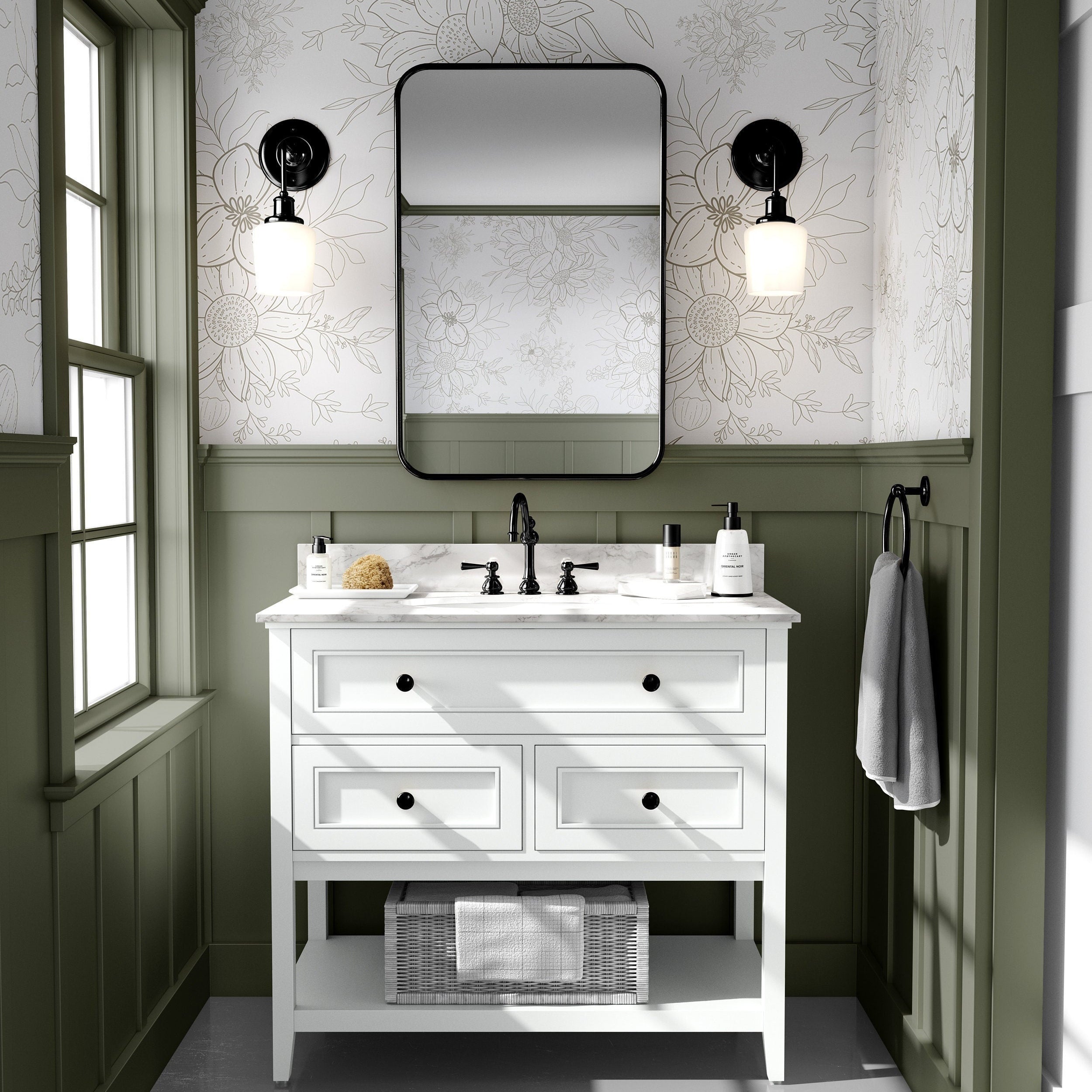 barely blooming floral wallpaper with light neutral tones 265