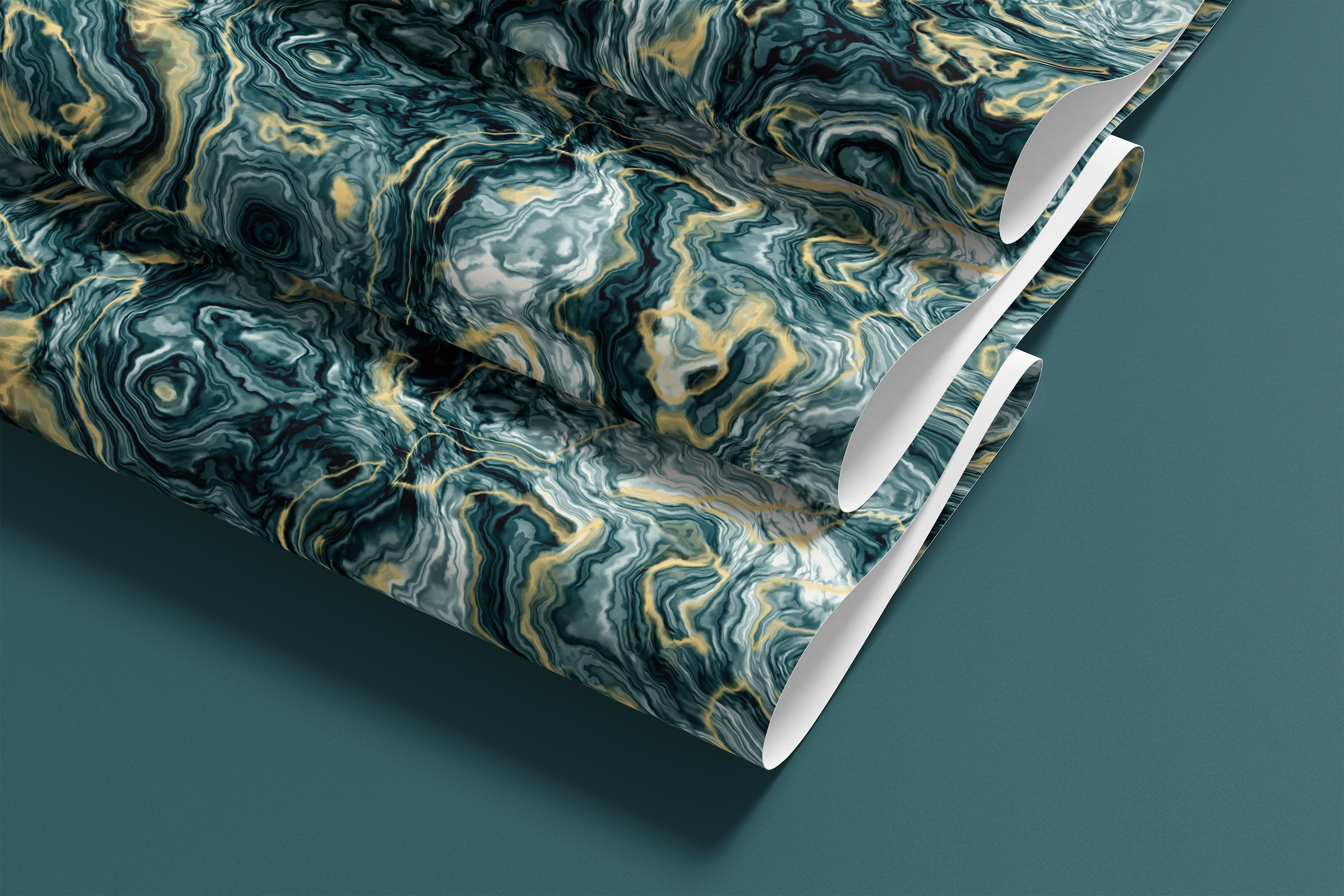 contact paper roll with deep ocean marble pattern 1604