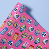 portside harbor sardines contact paper roll displaying colorful retro sardine tins