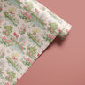 cottage landscape contact paper with flowers ponds and cottages