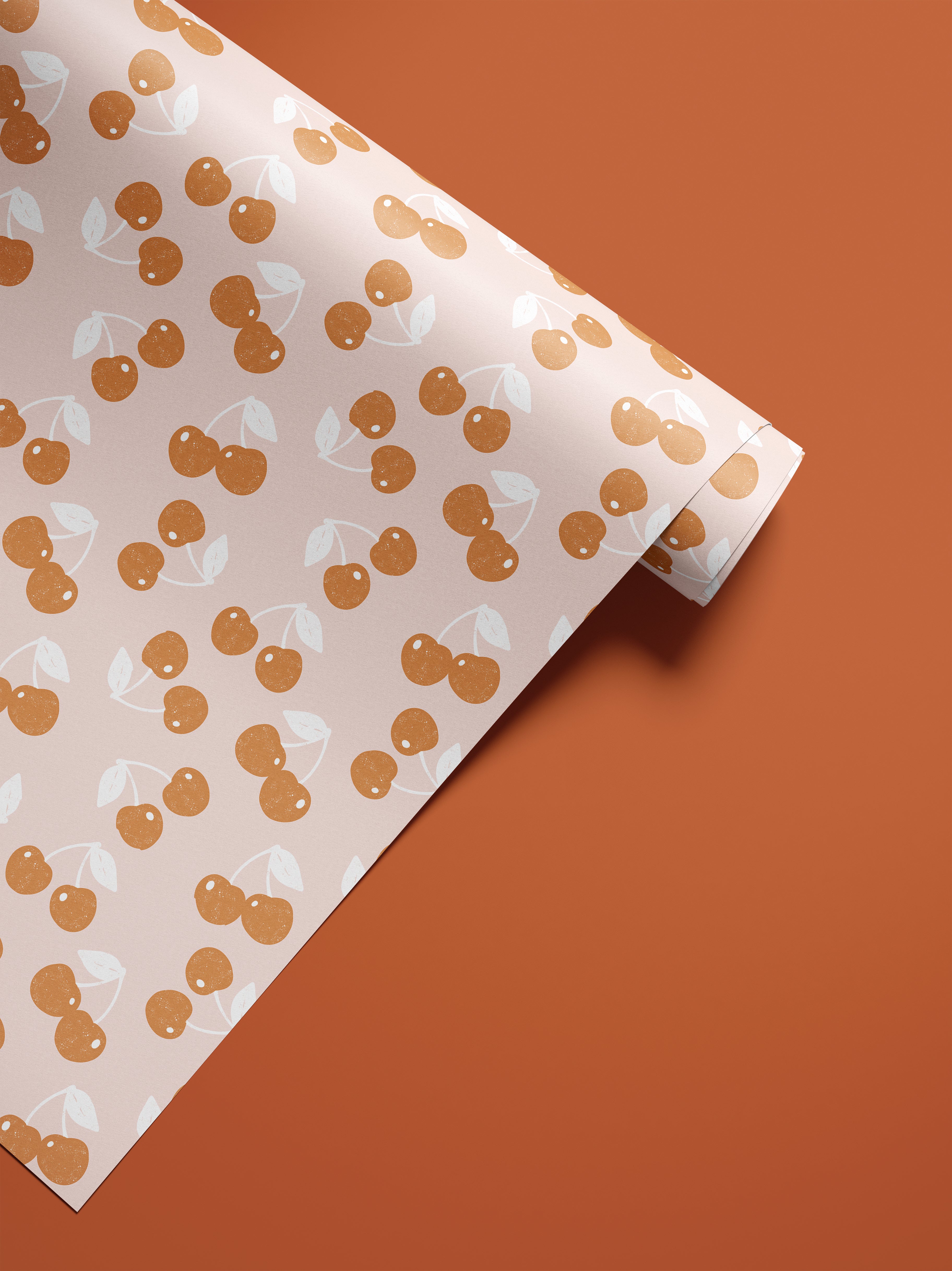 retro cherry peel and stick contact paper for shelves