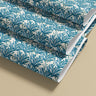 coastal blue botanical peel and stick contact paper with soft flowing leaf pattern for shelves and drawers