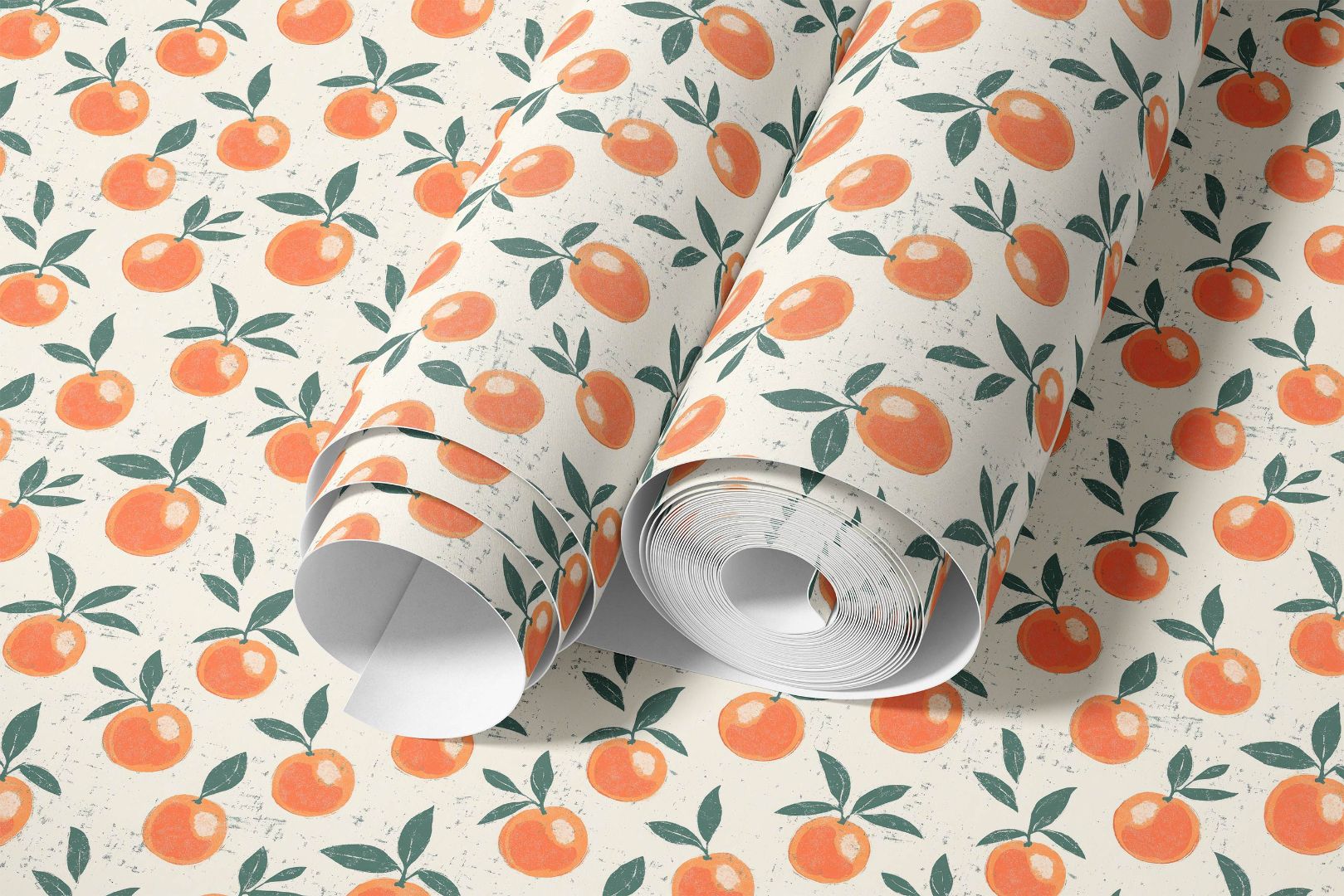 Tangelo Estate Peel and Stick Contact Paper showing detailed orange fruit pattern