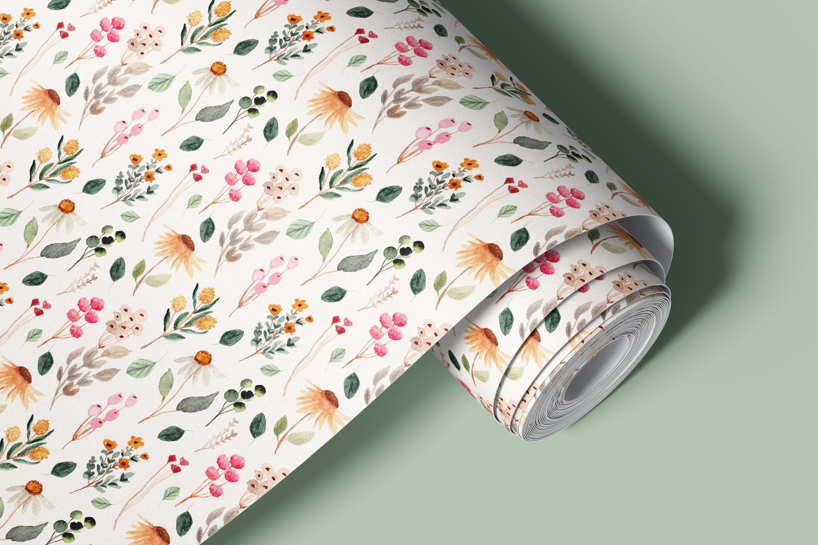 Whispering Wildflowers | Colorful Floral Removable Contact Paper for Shelves, Cabinets, Walls, DIY Home Decor 1131a