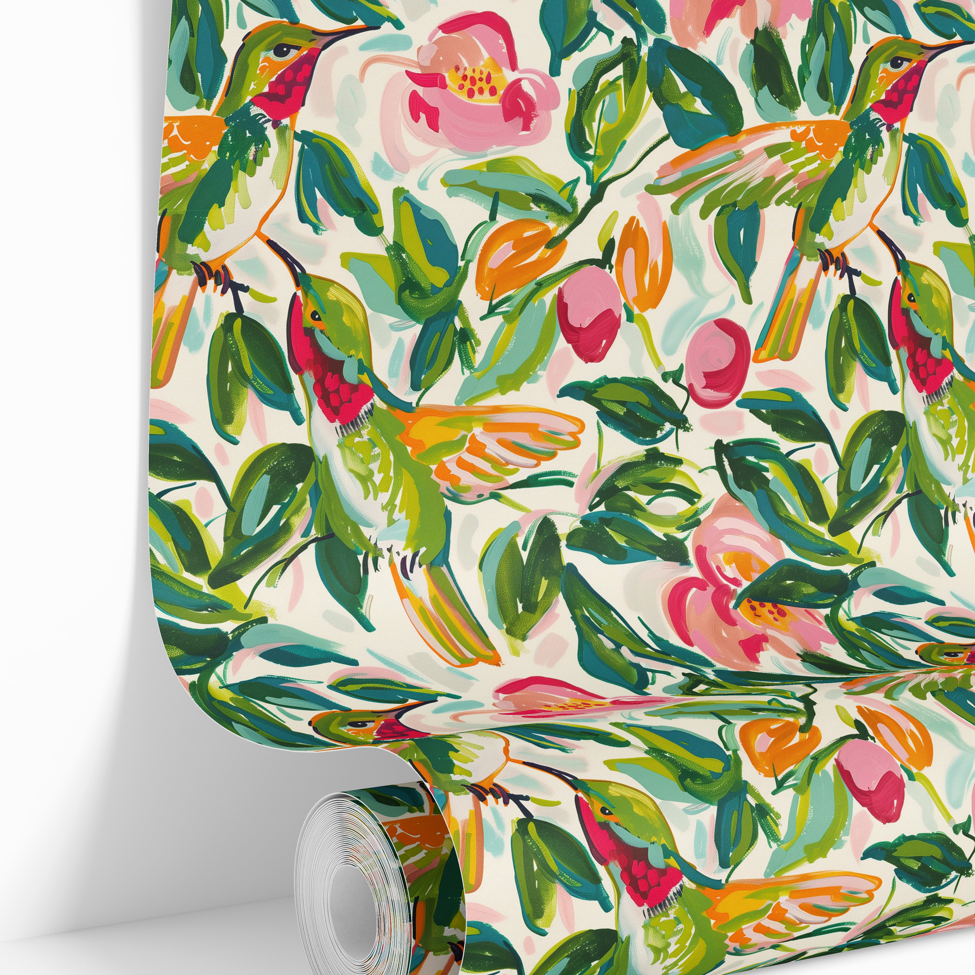 wallpaper roll 2036 wild nectar tropical floral with birds