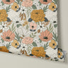Wildflower Waltz | Neutral Floral Removable Contact Paper for Shelves, Cabinets, Walls, DIY Home Decor 1275