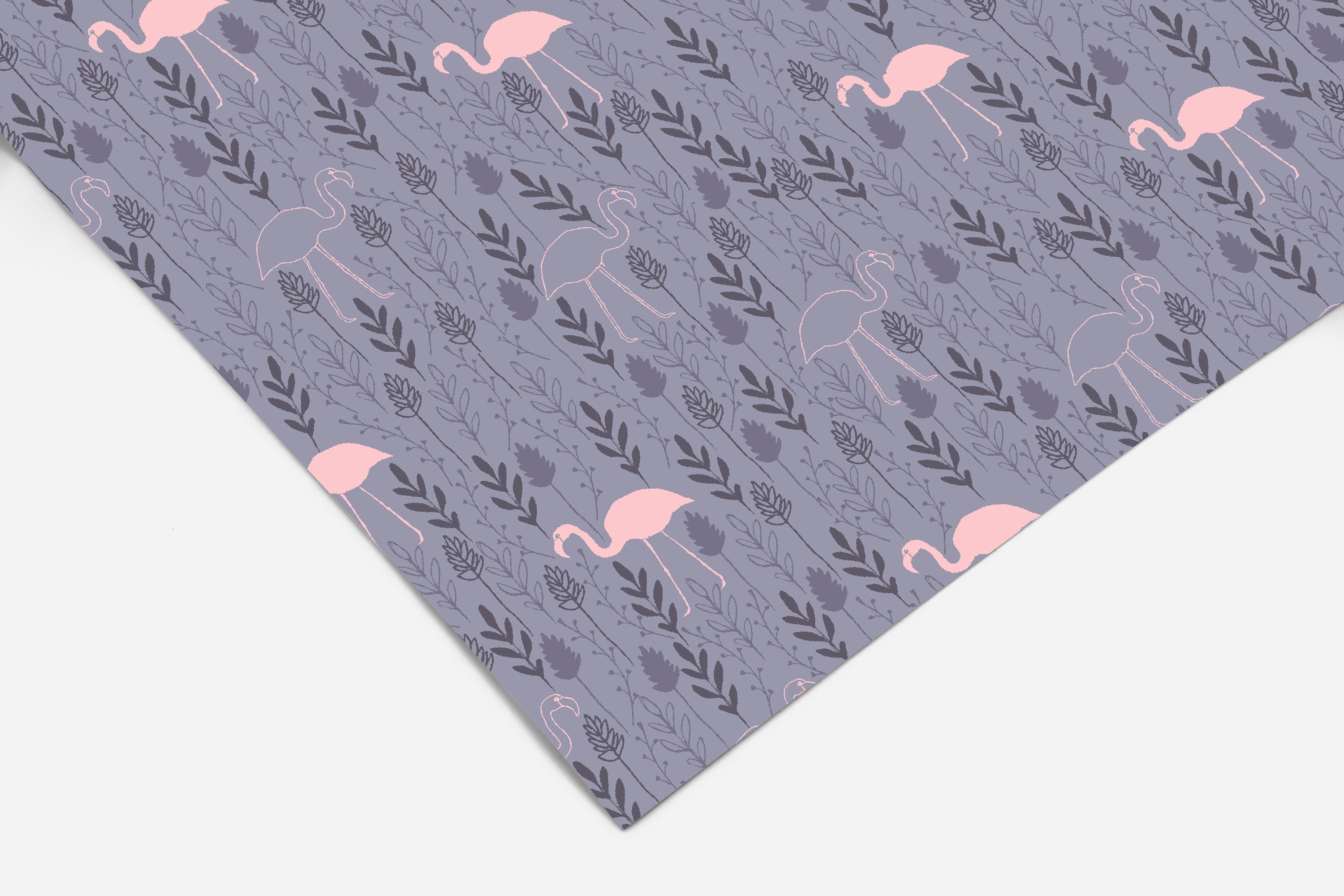 Flamingo Floral Contact Paper | Peel And Stick Wallpaper | Removable Wallpaper | Shelf Liner | Drawer Liner | Peel and Stick Paper 53