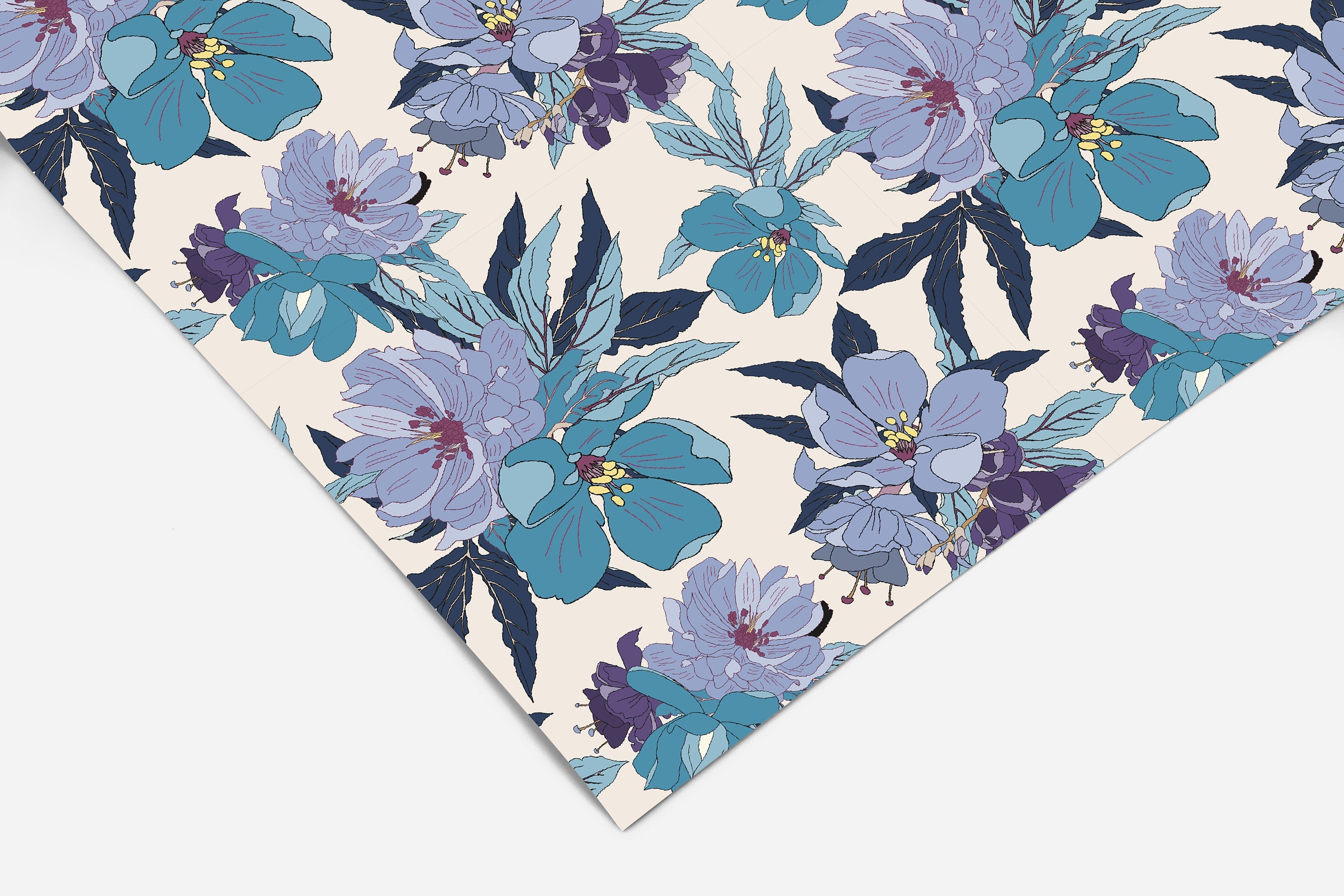 Floral Contact Paper | Peel And Stick Wallpaper | Removable Wallpaper | Shelf Liner | Drawer Liner | Peel and Stick Paper 71