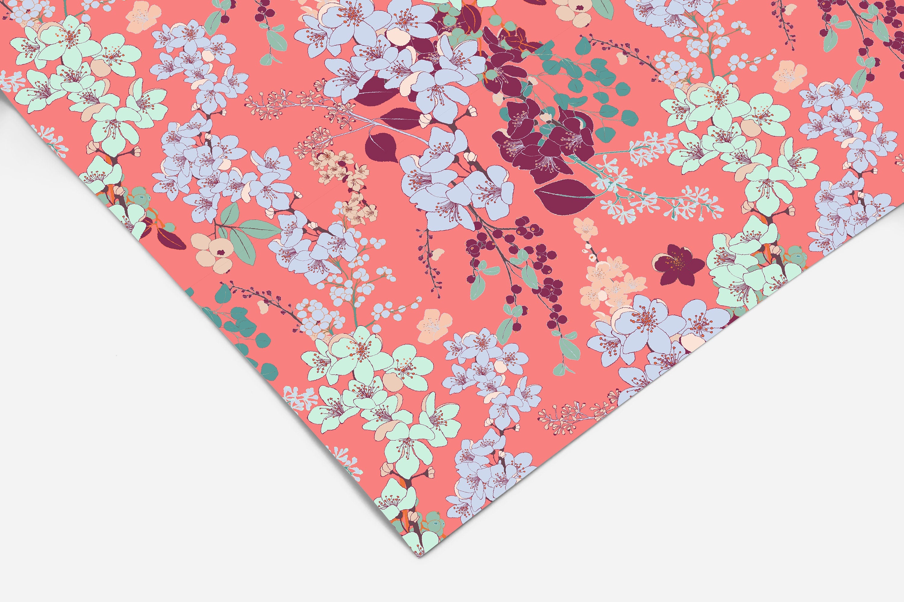 Floral Contact Paper | Peel And Stick Wallpaper | Removable Wallpaper | Shelf Liner | Drawer Liner | Peel and Stick Paper 75