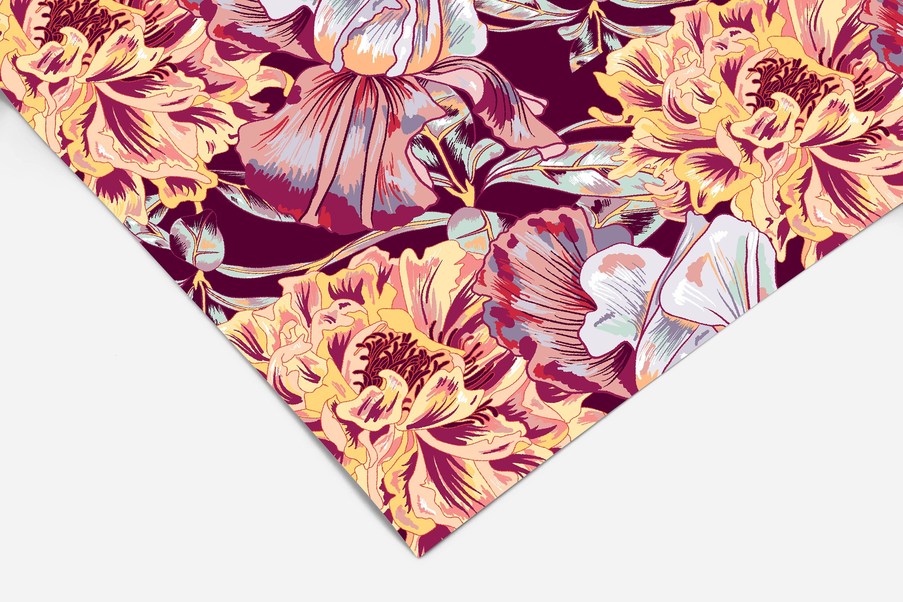 Floral Contact Paper | Peel And Stick Wallpaper | Removable Wallpaper | Shelf Liner | Drawer Liner | Peel and Stick Paper 90