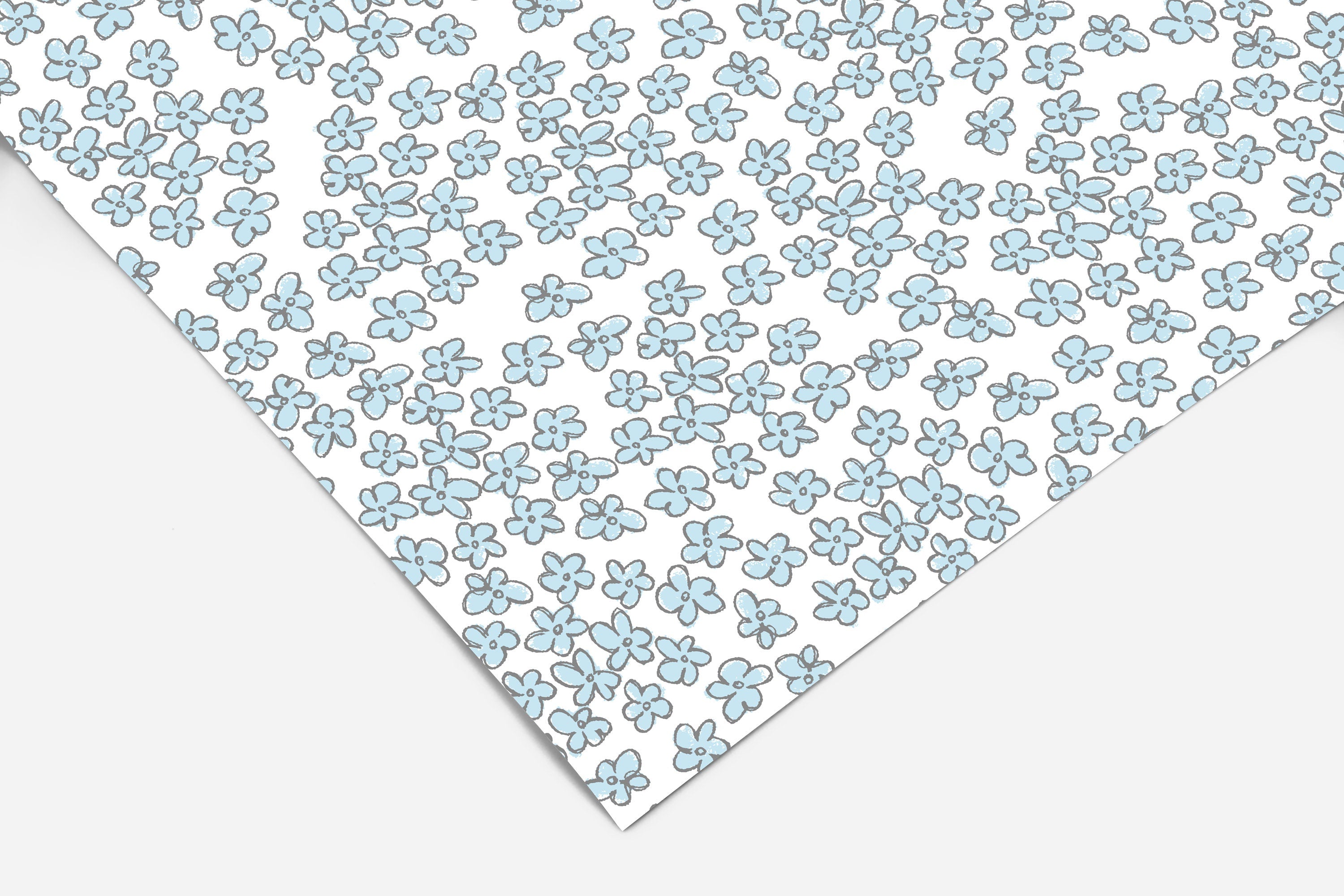 Blue Floral Contact Paper | Shelf Liner | Drawer Liner | Peel and Stick Paper 100 - James And Colors