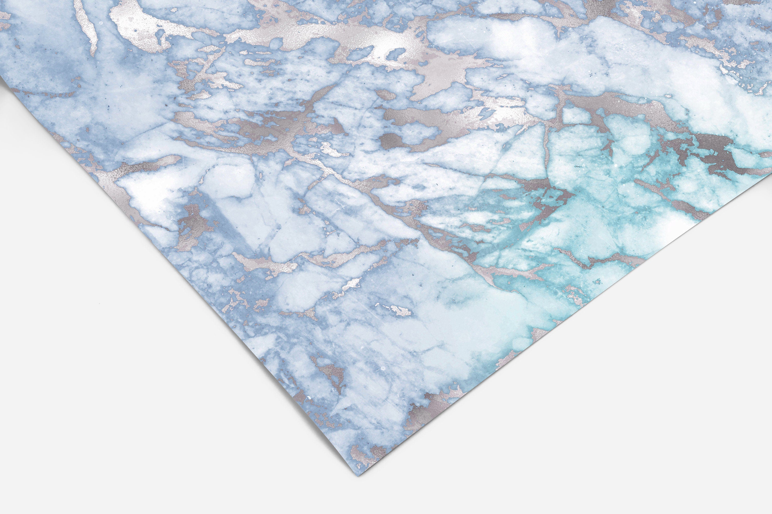 Light Blue Marble Contact Paper | Peel And Stick Wallpaper | Removable Wallpaper | Shelf Liner | Drawer Liner | Peel and Stick Paper 137 - JamesAndColors