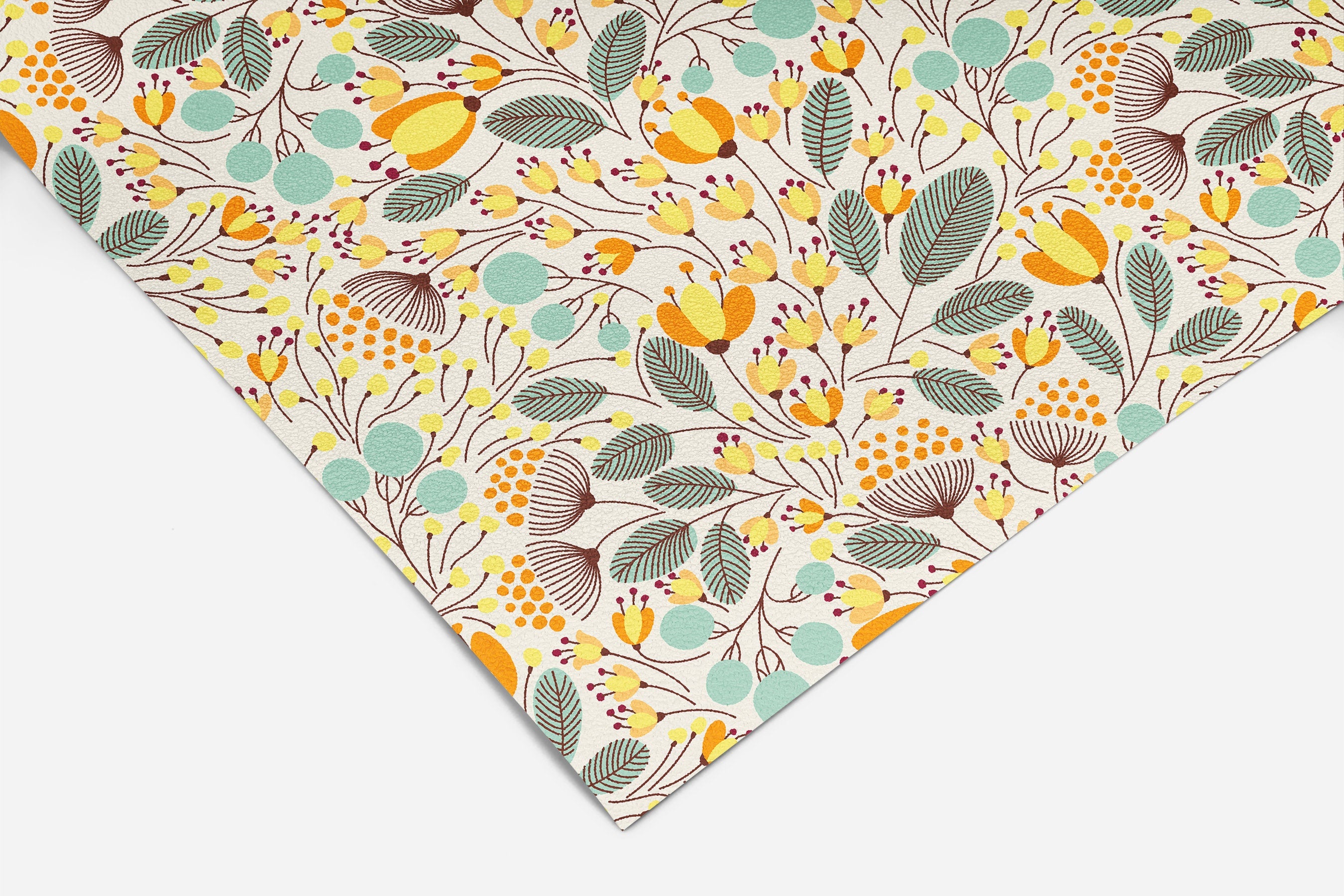 Ivory And Mint Floral Contact Paper | Peel And Stick Wallpaper | Removable Wallpaper | Shelf Liner | Drawer Liner | Peel and Stick Paper 17