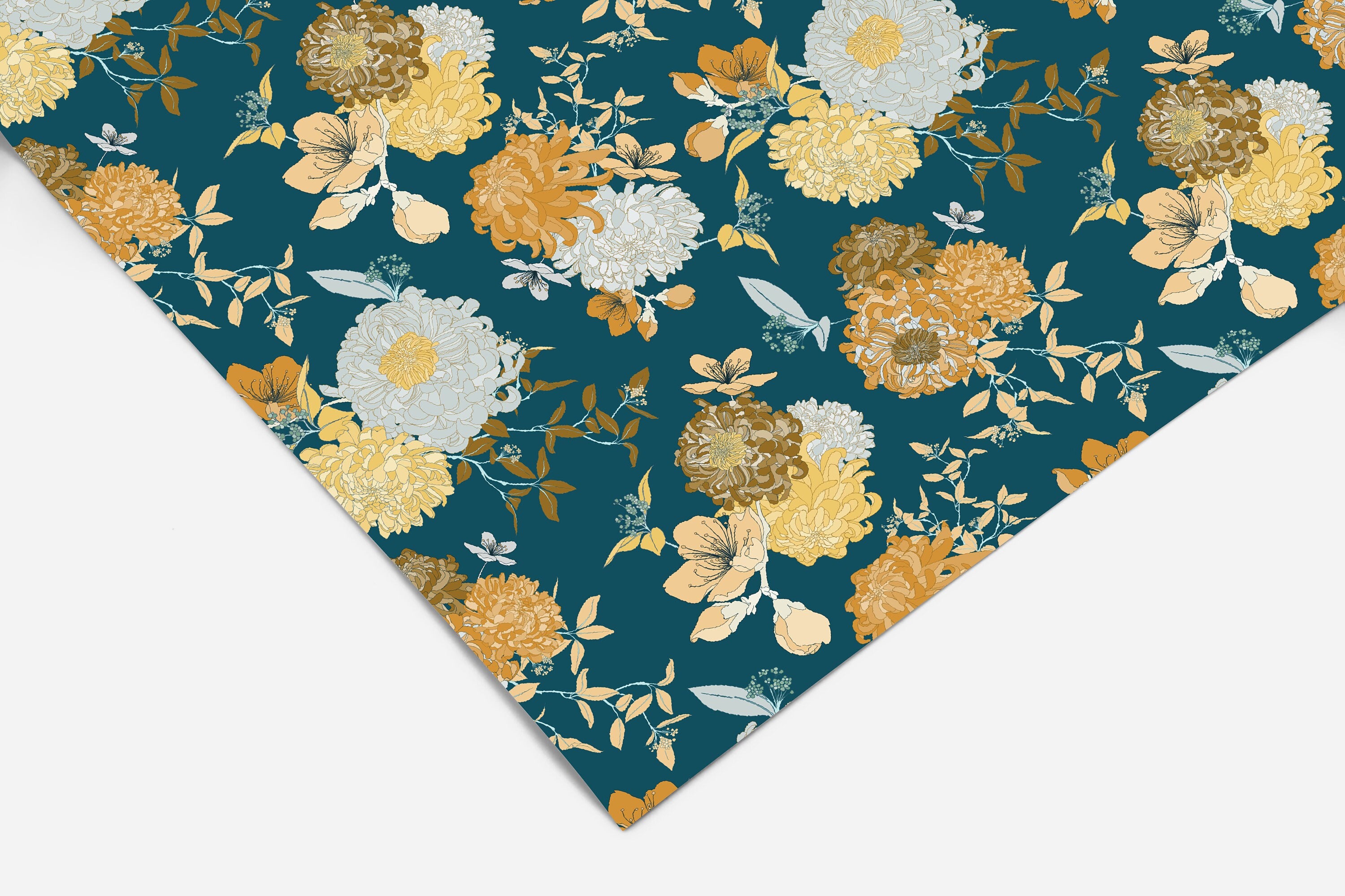 Floral Contact Paper | Peel And Stick Wallpaper | Removable Wallpaper | Shelf Liner | Drawer Liner | Peel and Stick Paper 94