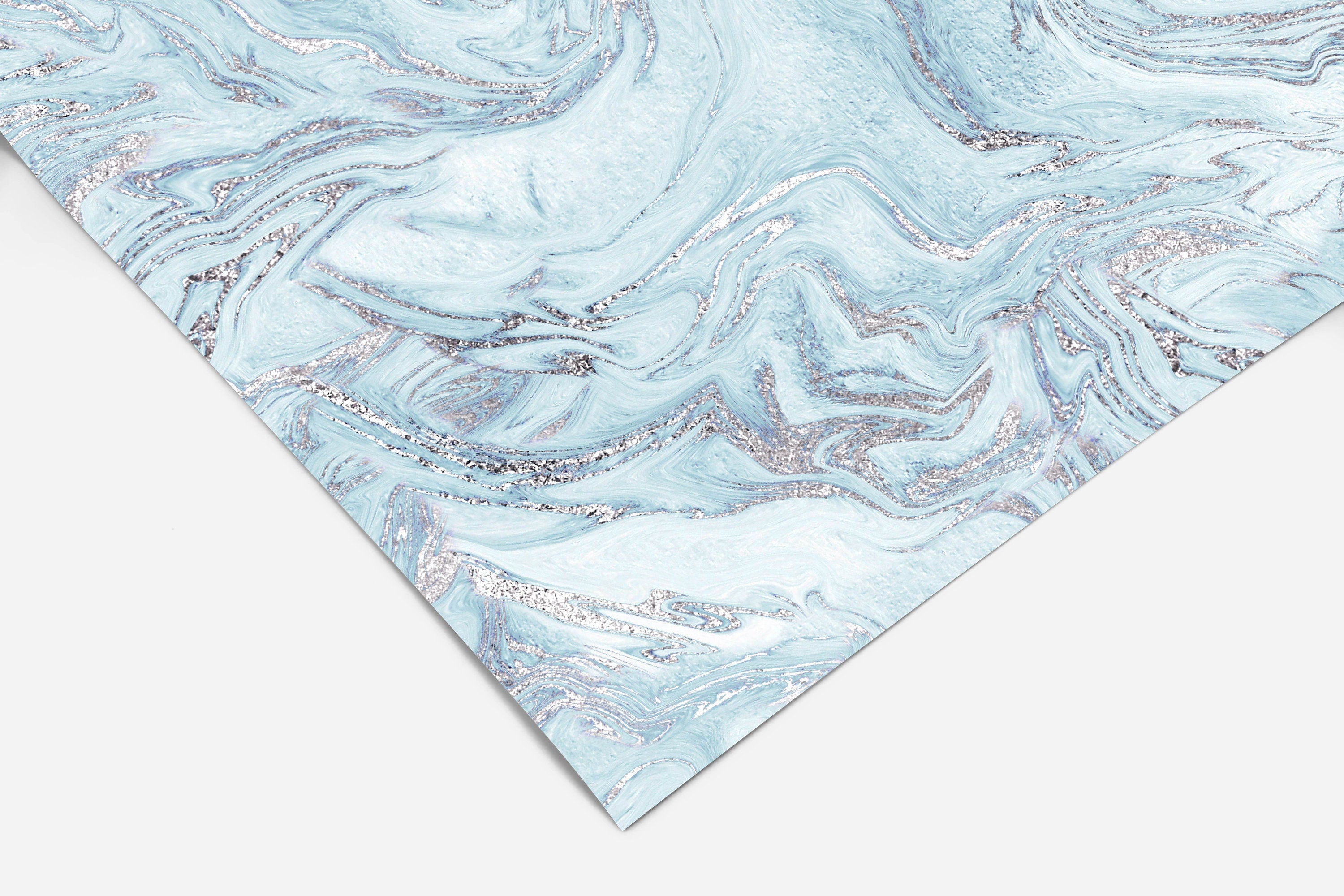 Blue Marble Swirl Contact Paper | Peel And Stick Wallpaper | Removable Wallpaper | Shelf Liner | Drawer Liner | Peel and Stick Paper 140 - JamesAndColors
