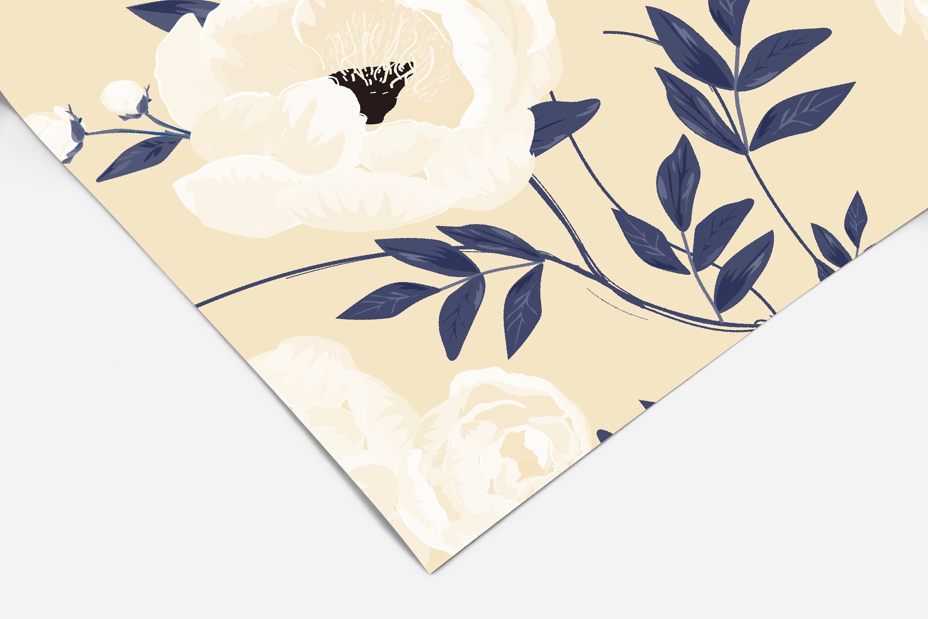 Ivory Peony Floral Wallpaper | Wallpaper Peel and Stick | Removable Wallpaper | Peel and Stick Wallpaper | Wall Paper Peel And Stick 2084 - JamesAndColors