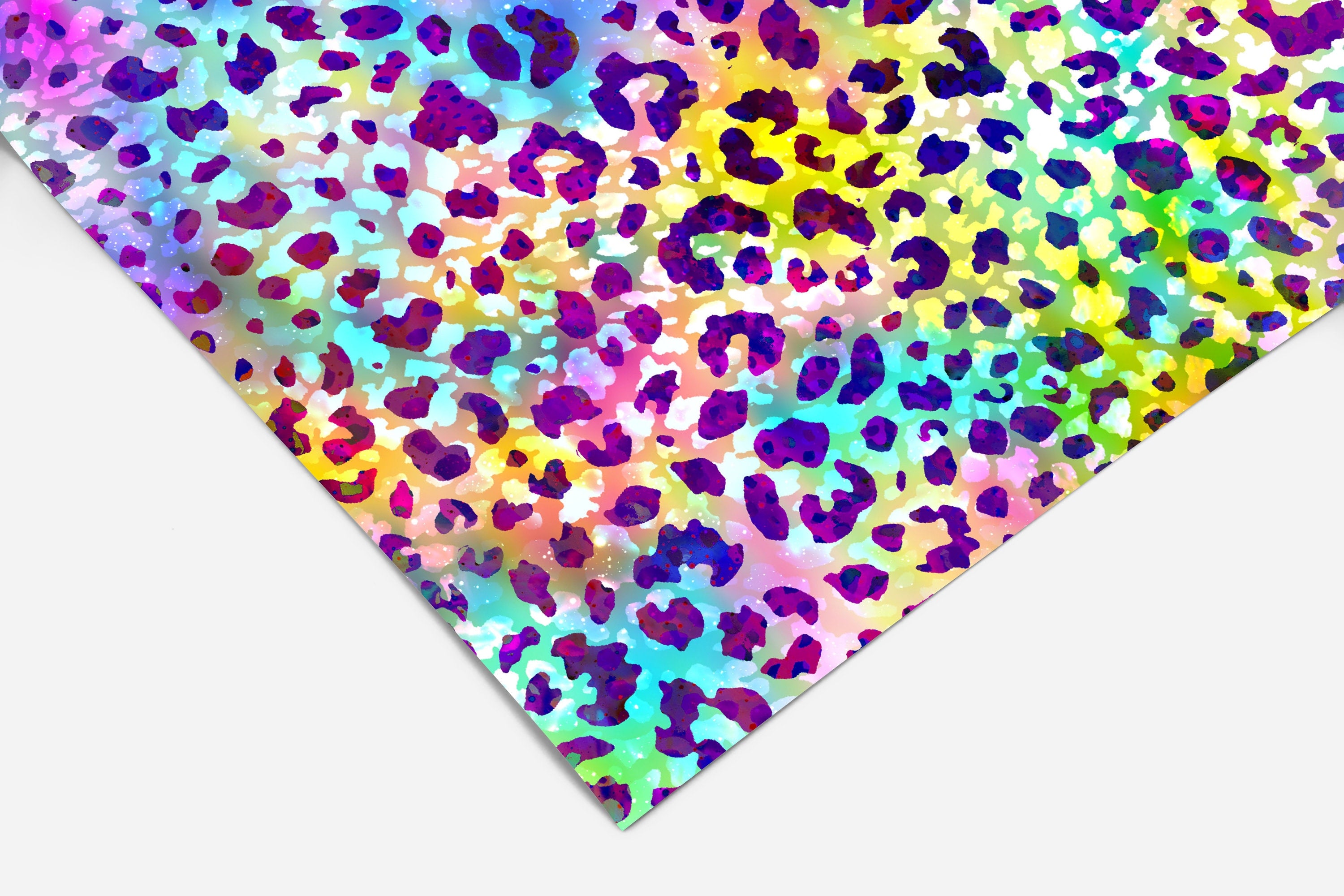 Rainbow Leopard Print Contact Paper | Peel And Stick Wallpaper | Removable Wallpaper | Shelf Liner | Drawer Liner | Peel and Stick Paper 196 - JamesAndColors