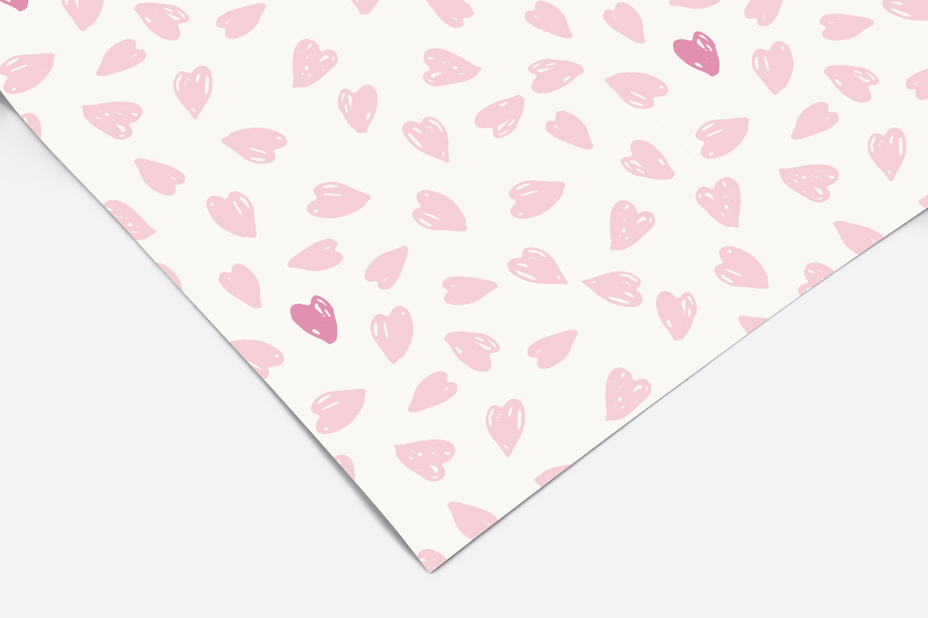 Little Pink Hearts Contact Paper | Peel And Stick Wallpaper | Removable Wallpaper | Shelf Liner | Drawer Liner | Peel and Stick Paper 211 - JamesAndColors