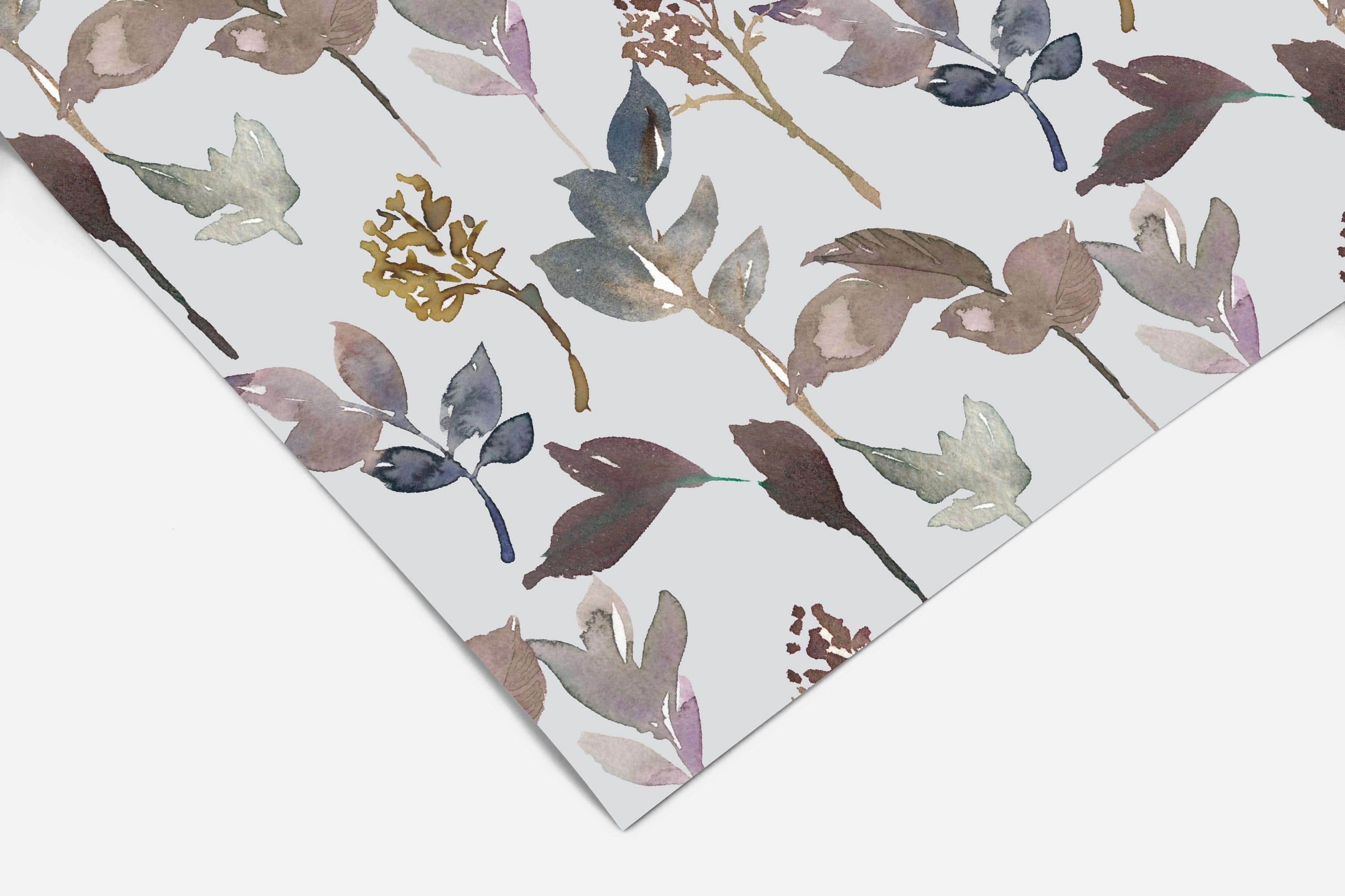 Watercolor Floral Contact Paper | Peel And Stick Wallpaper | Removable Wallpaper | Shelf Liner | Drawer Liner | Peel and Stick Paper 253
