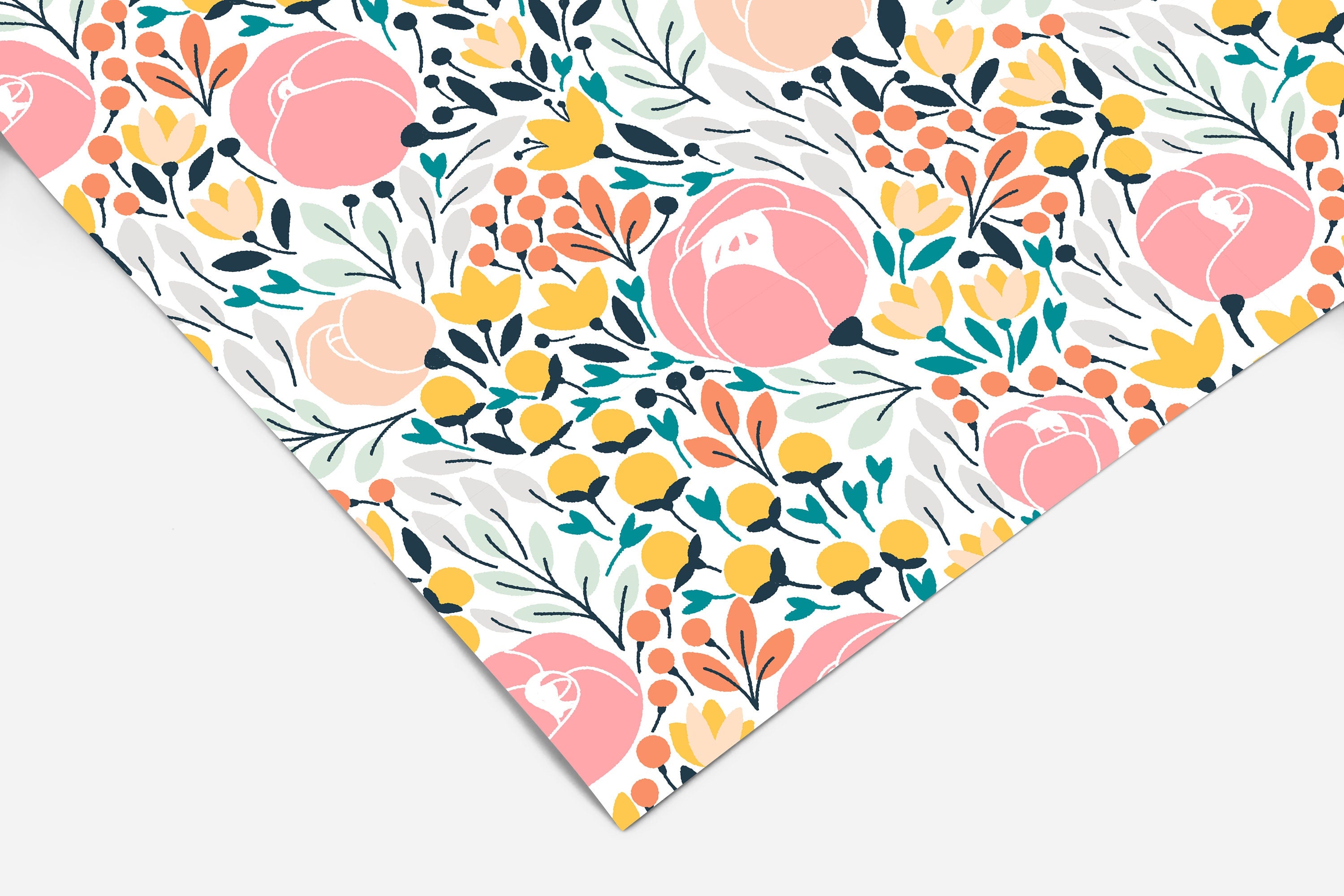 Pink Peony Floral Contact Paper | Peel And Stick Wallpaper | Removable Wallpaper | Shelf Liner | Drawer Liner | Peel and Stick Paper 268
