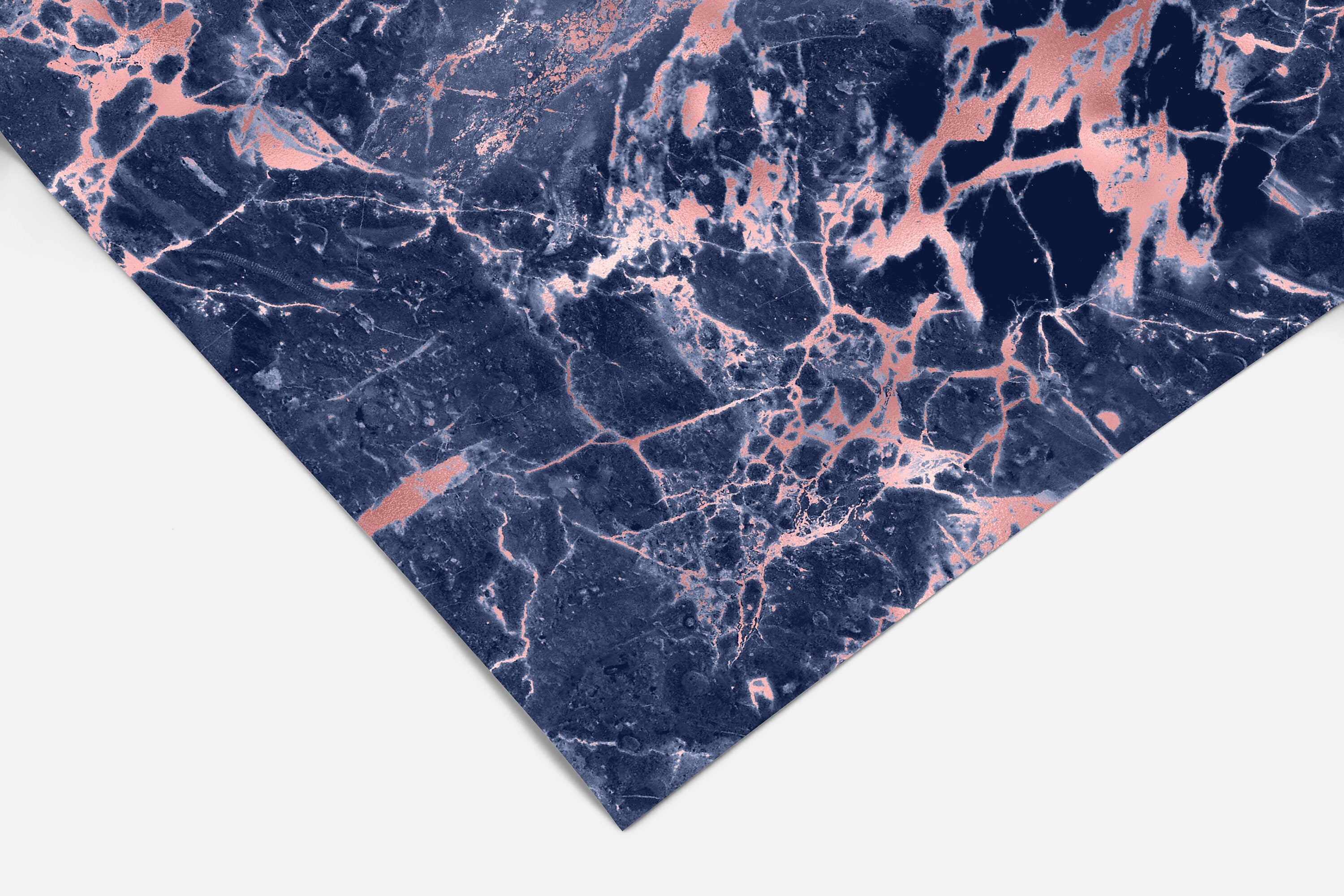 Navy Pink Marble Contact Paper | Peel And Stick Wallpaper | Removable Wallpaper | Shelf Liner | Drawer Liner | Peel and Stick Paper 301 - JamesAndColors
