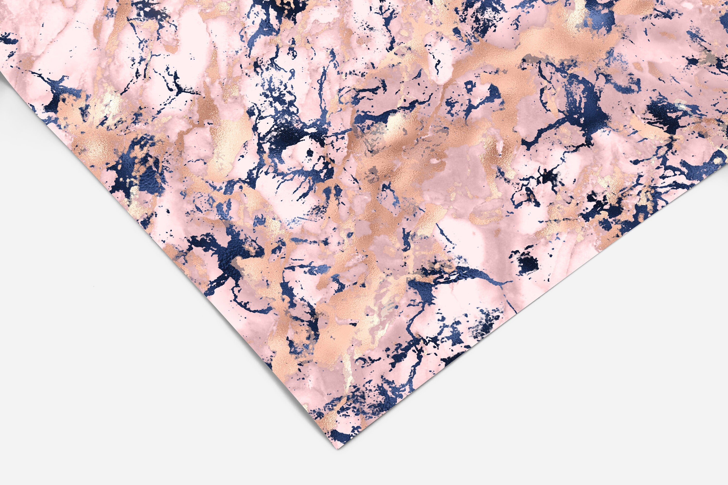Navy Pink Marble Contact Paper | Peel And Stick Wallpaper | Removable Wallpaper | Shelf Liner | Drawer Liner | Peel and Stick Paper 302 - JamesAndColors