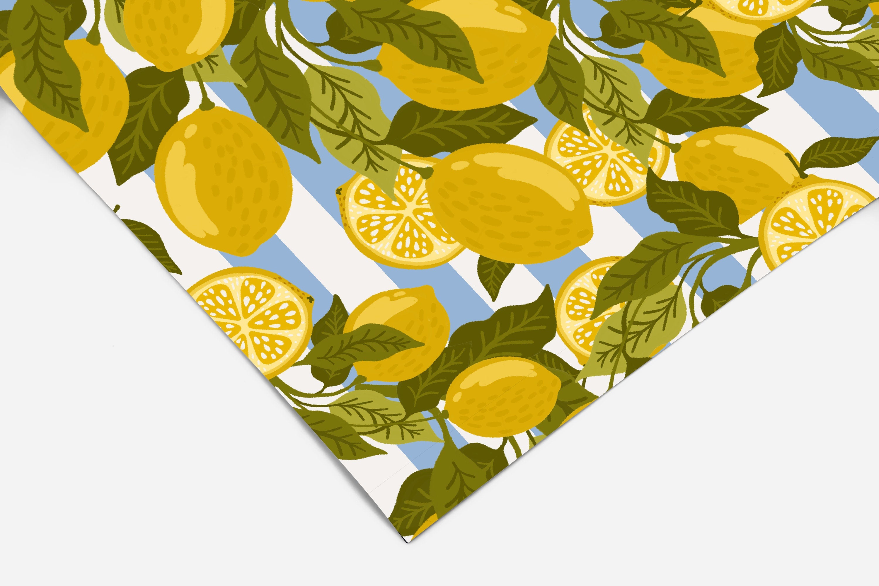 Lemon Floral Contact Paper | Peel And Stick Wallpaper | Removable Wallpaper | Shelf Liner | Drawer Liner | Peel and Stick Paper 325