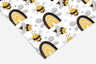 Honeybee Rainbow Contact Paper | Peel And Stick Wallpaper | Removable Wallpaper | Shelf Liner | Drawer Liner | Peel and Stick Paper 345 - JamesAndColors