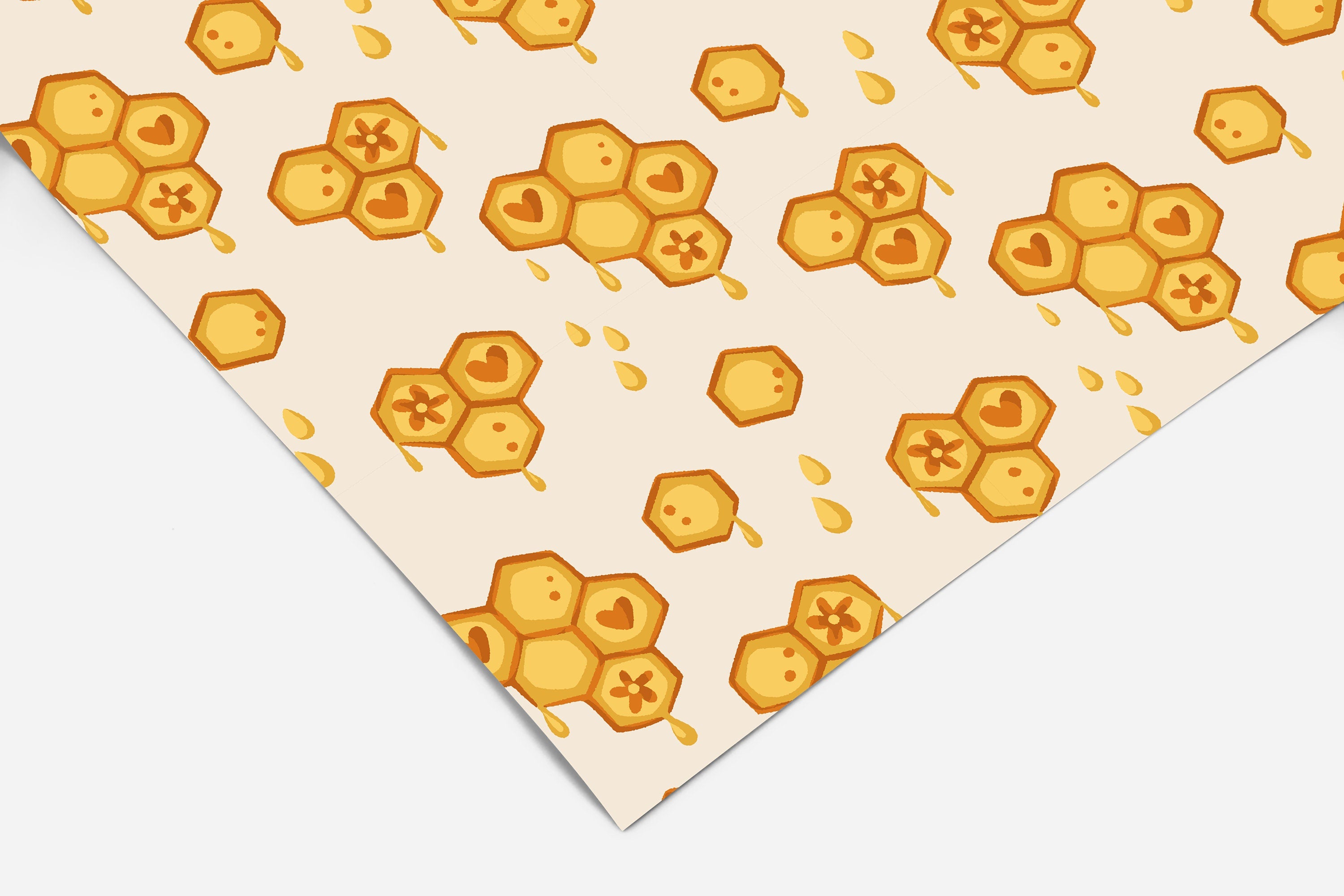 Sweetest Honey Contact Paper | Peel And Stick Wallpaper | Removable Wallpaper | Shelf Liner | Drawer Liner | Peel and Stick Paper 346 - JamesAndColors
