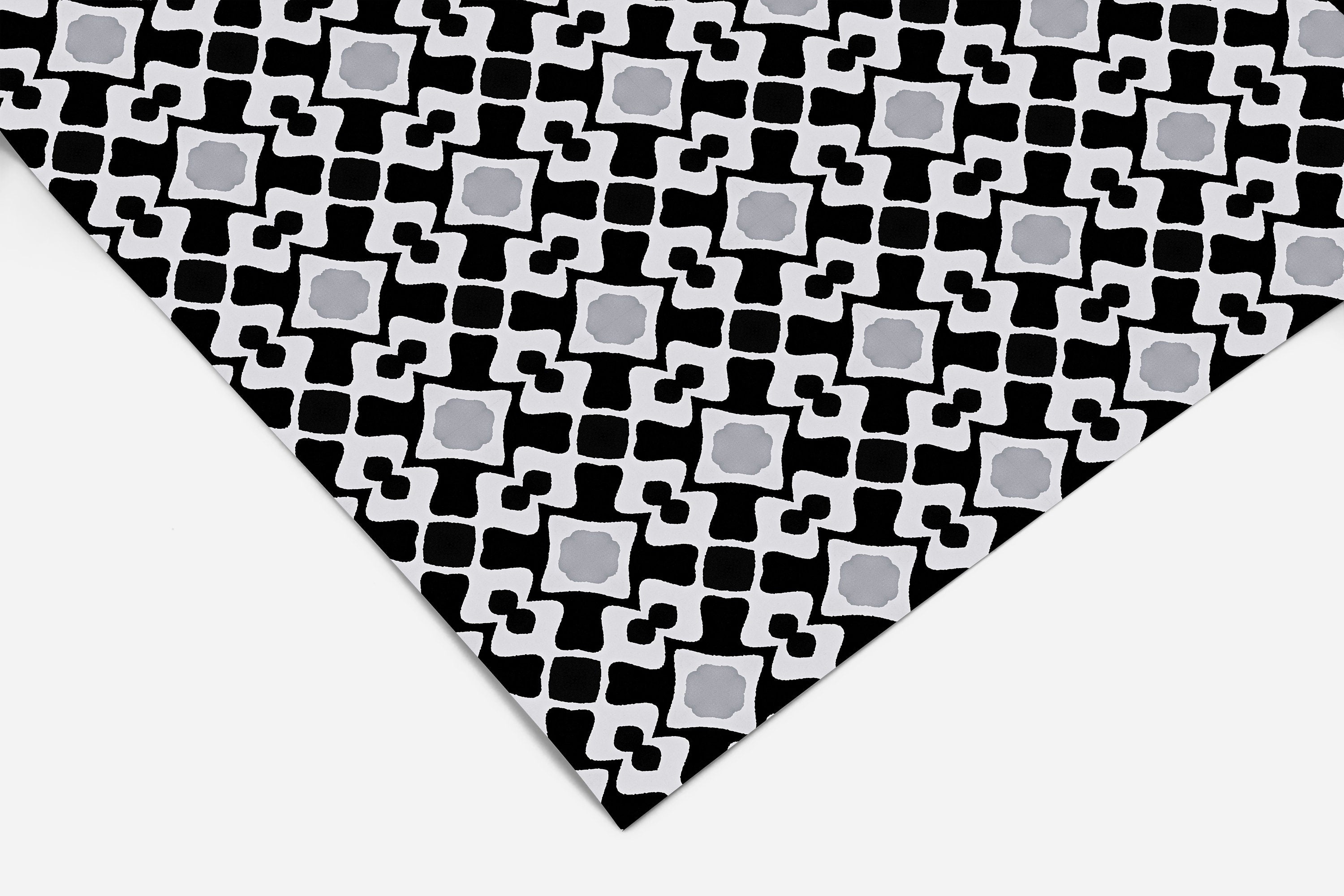 Black Tile Pattern Contact Paper | Shelf Liner | Drawer Liner | Peel and Stick Paper 419 - James And Colors