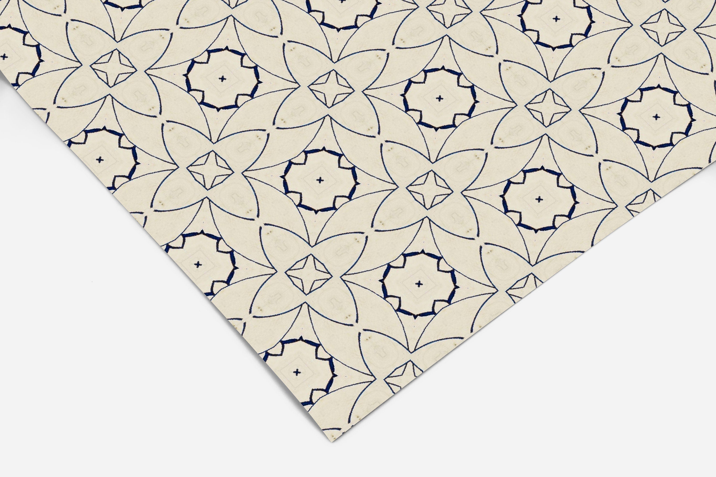 Navy Tile Pattern Contact Paper | Peel And Stick Wallpaper | Removable Wallpaper | Shelf Liner | Drawer Liner | Peel and Stick Paper 401 - JamesAndColors