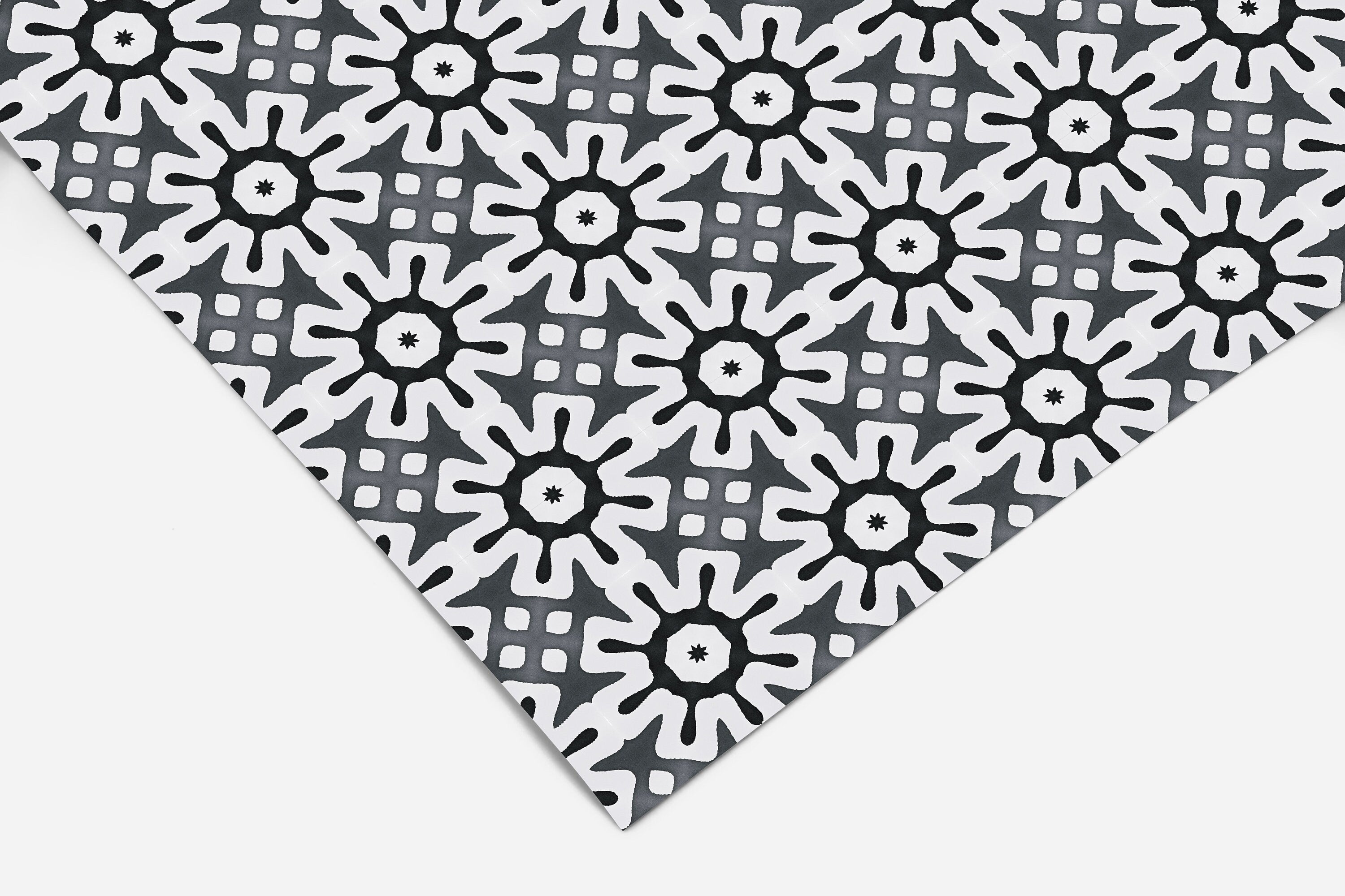 Black Tile Pattern Contact Paper | Shelf Liner | Drawer Liner | Peel and Stick Paper 391 - James And Colors