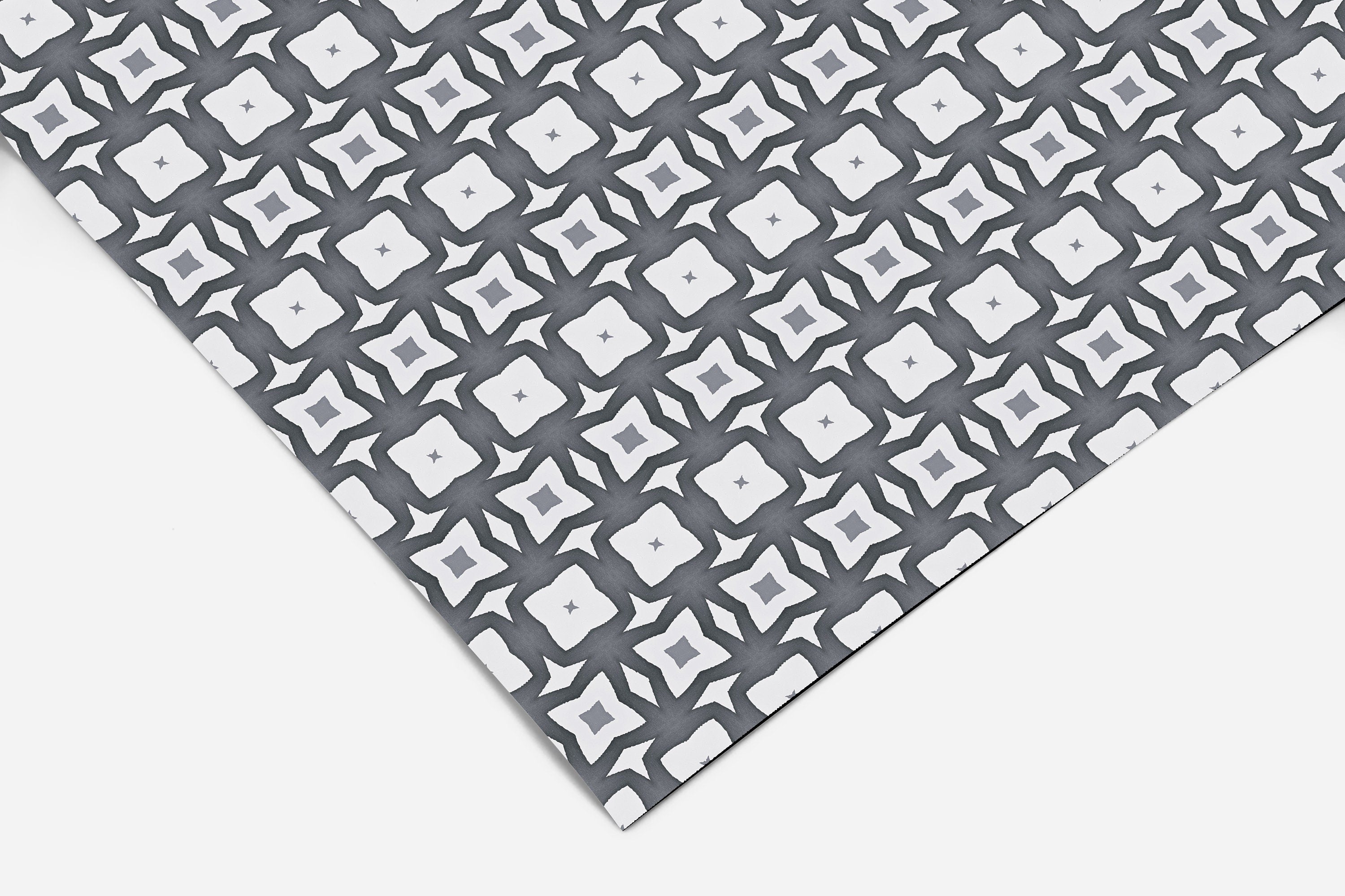 Black Tile Pattern Contact Paper | Shelf Liner | Drawer Liner | Peel and Stick Paper 389 - James And Colors