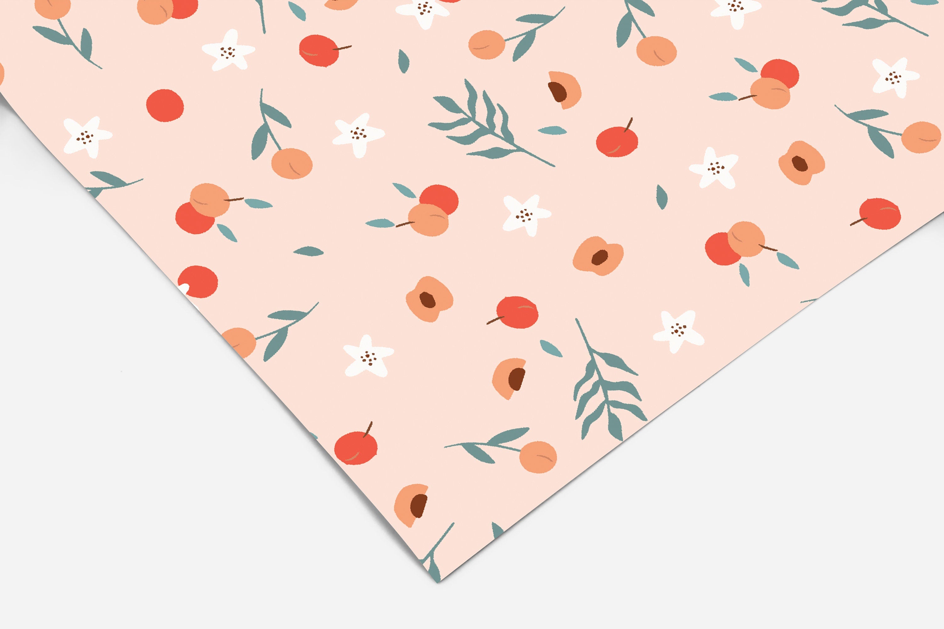 Peach Blossoms Floral Contact Paper | Peel And Stick Wallpaper | Removable Wallpaper | Shelf Liner | Drawer Liner | Peel and Stick Paper 437