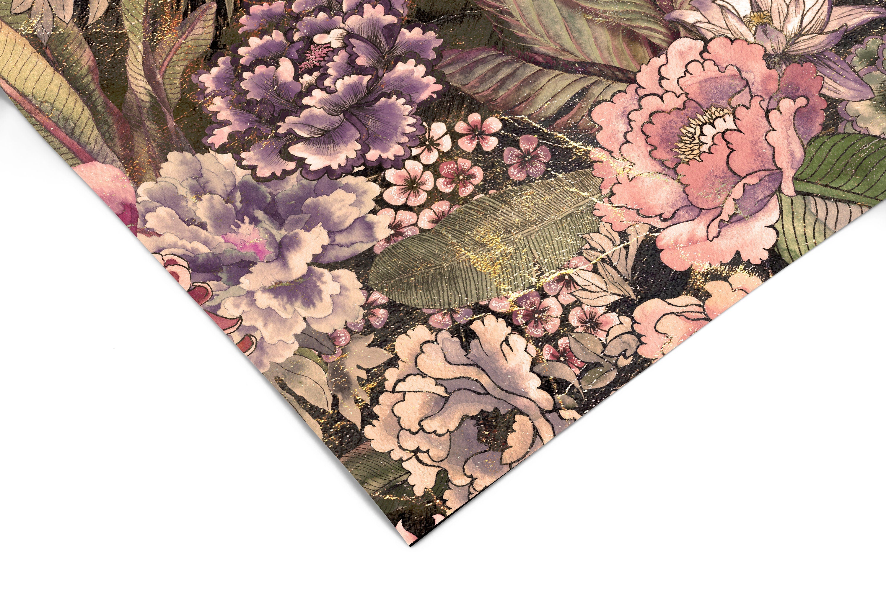 Dark Pink Floral Wallpaper | Removable Wallpaper | Peel And Stick Wallpaper | Wall Mural Wallpaper | Wall Paper Peel And Stick Mural 2329 - JamesAndColors