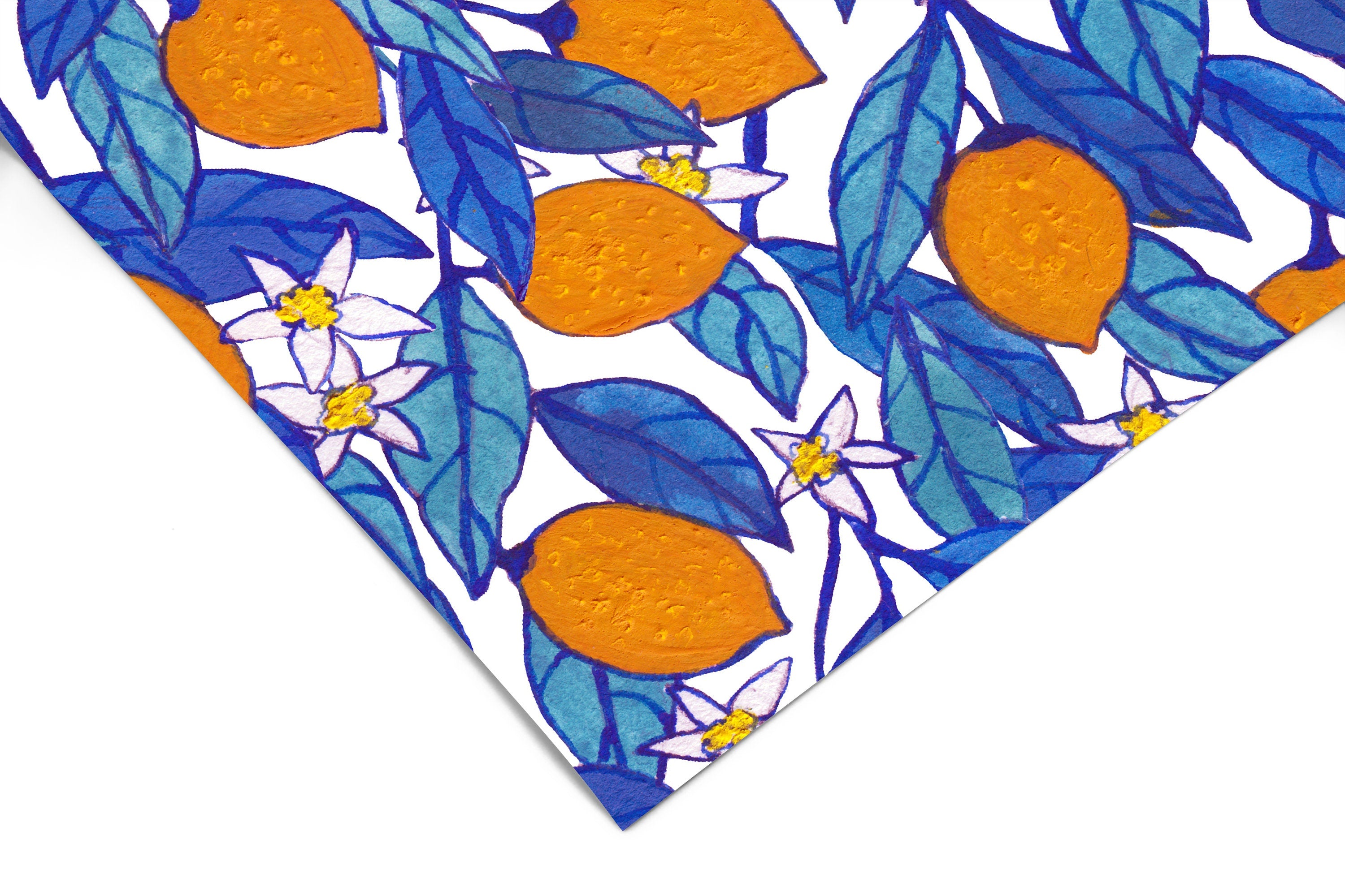 Painted Orange Leaf Wallpaper | Removable Wallpaper | Peel And Stick Wallpaper | Adhesive Wallpaper | Wall Paper Peel Stick Wall Mural 2357 - JamesAndColors