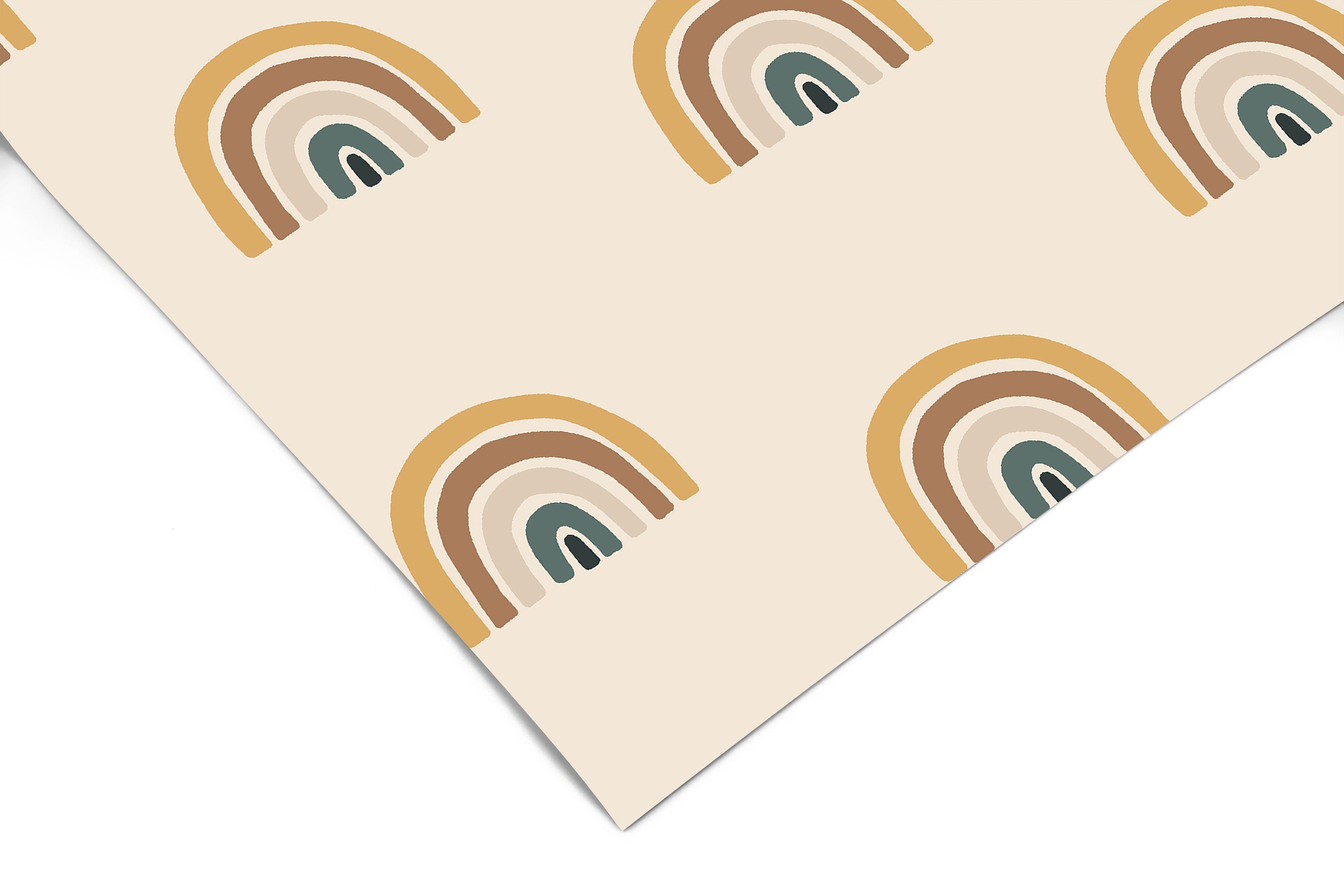 Desert Boho Rainbow Wallpaper | Removable Wallpaper | Peel And Stick Wallpaper | Adhesive Wallpaper | Wall Paper Peel Stick Wall Mural 2370 - JamesAndColors