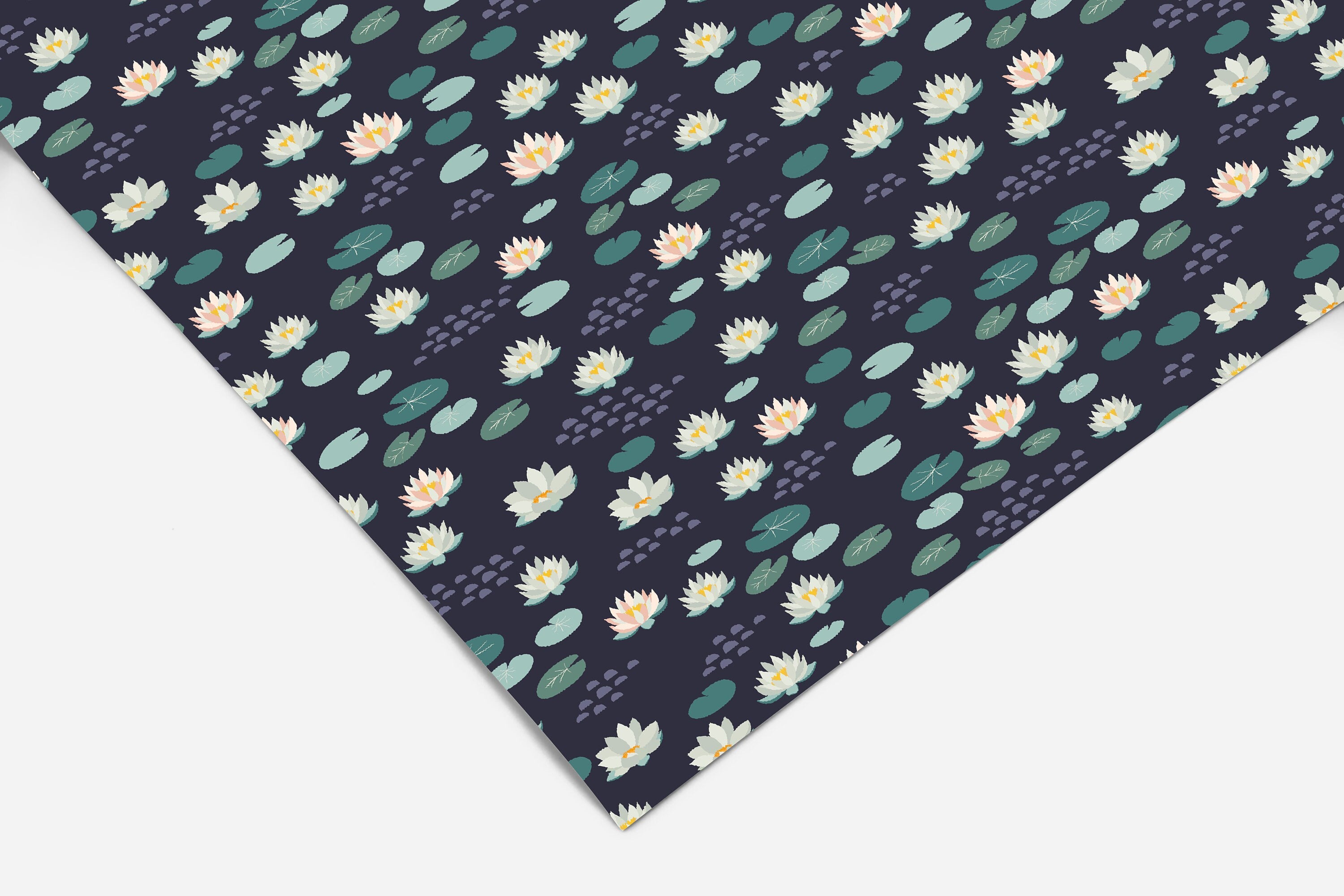 Lily Pad Bathroom Contact Paper Peel And Stick Wallpaper | Removable Wallpaper | Shelf Liner | Drawer Liner | Peel and Stick Paper 180 - JamesAndColors
