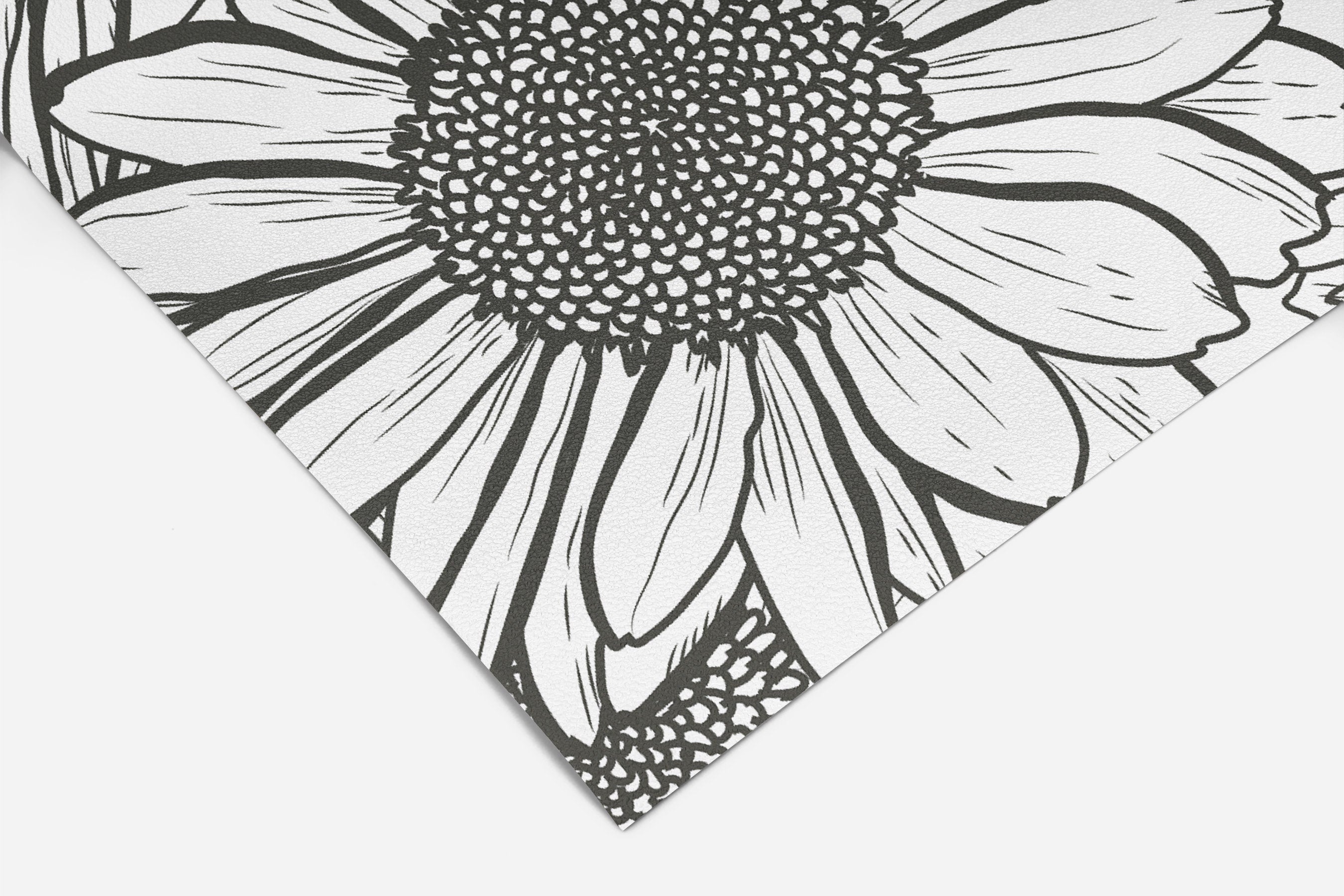 Black White Sunflower Wallpaper | Wallpaper Peel and Stick | Removable Wallpaper | Wall Paper Peel And Stick | Wall Mural | Wall Decor 144 - JamesAndColors