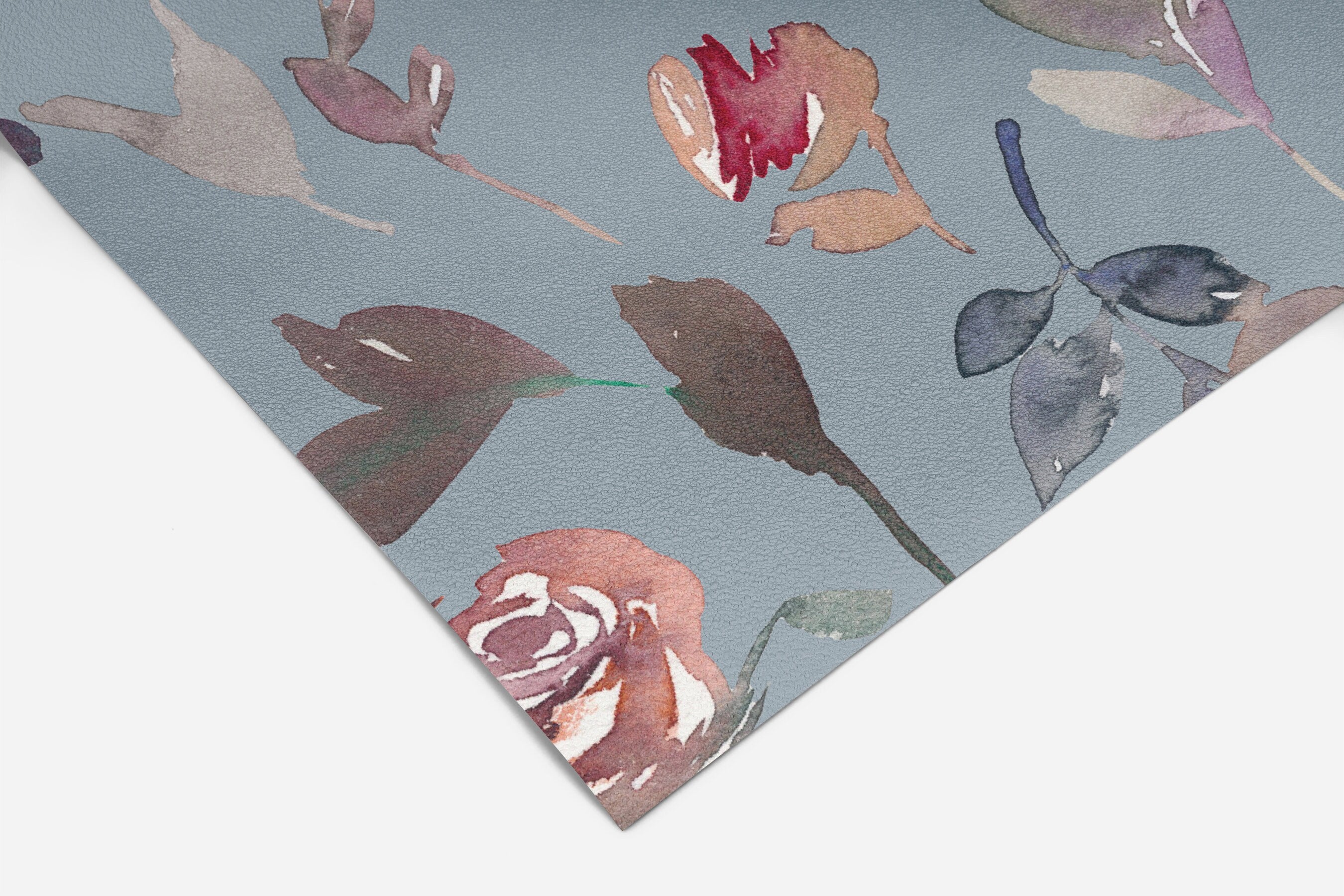Blue Watercolor Floral Wallpaper | Wallpaper Peel and Stick | Removable Wallpaper | Wall Paper Peel And Stick | Wall Mural | Wall Decor 200 - JamesAndColors