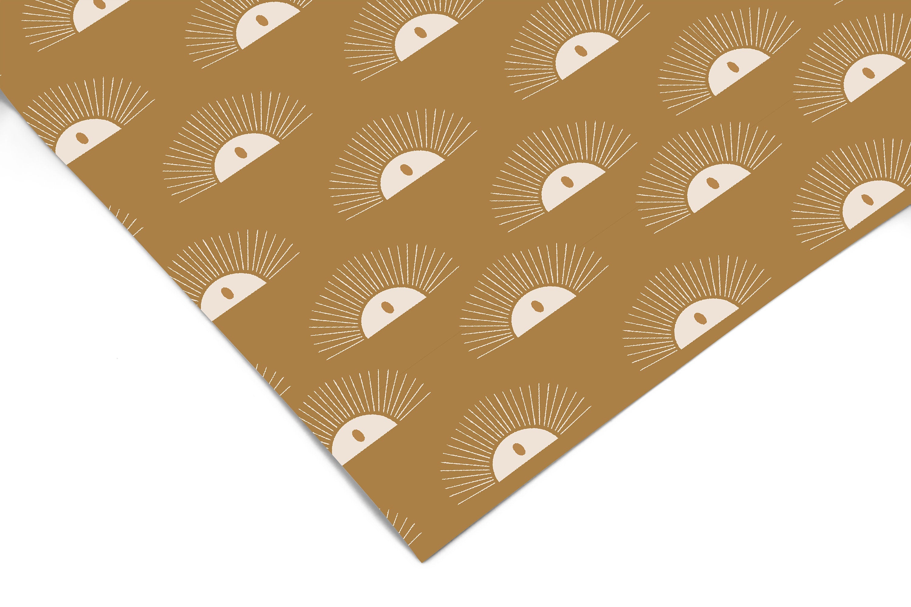 Boho Sun Golden Contact Paper | Peel And Stick Wallpaper | Removable Wallpaper | Shelf Liner | Drawer Liner | Peel and Stick Paper 495 - JamesAndColors